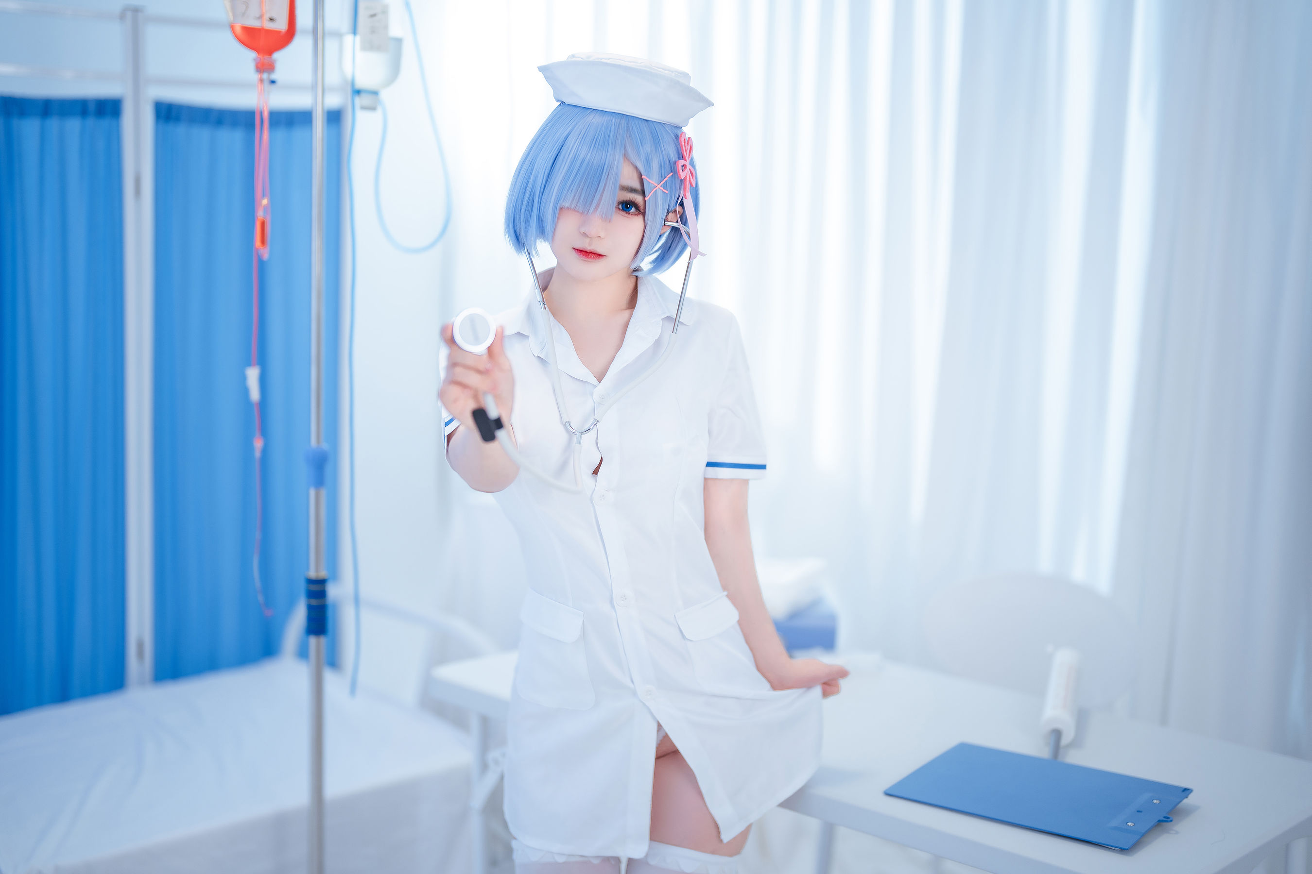 桜井宁宁 – 雷姆护士 Cosplay-第95张