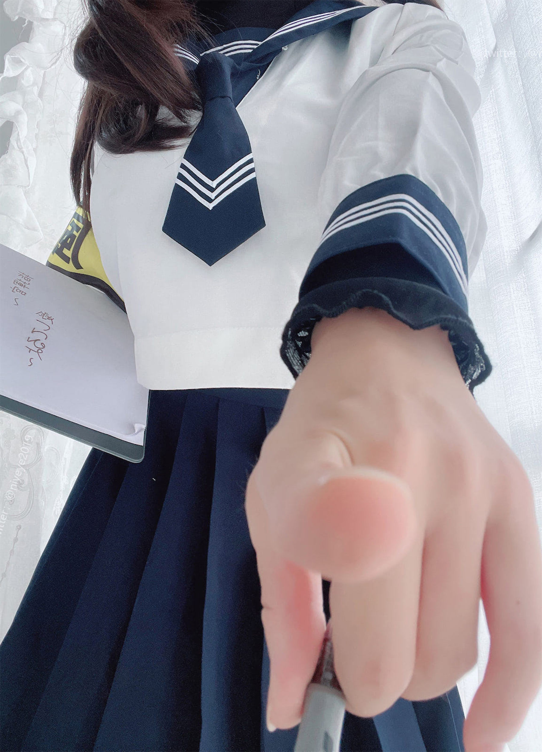 萌系小姐姐-白烨-耶米西奶露 – 风纪委员 Cosplay-第11张