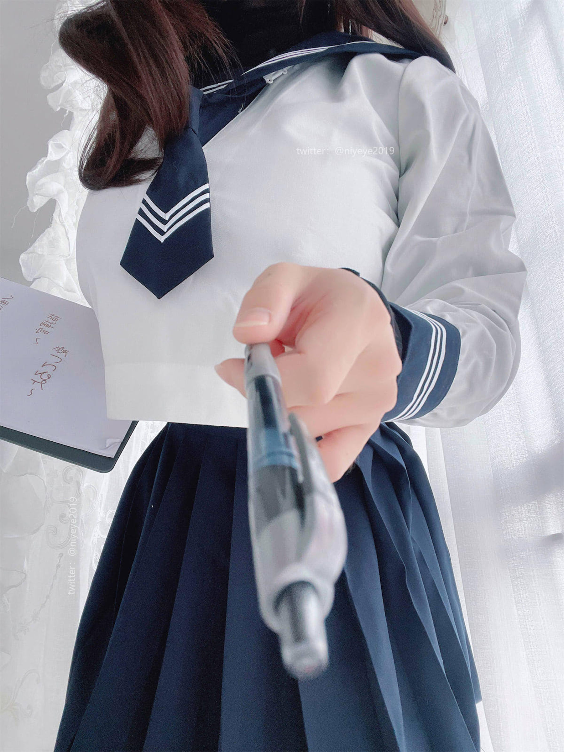 萌系小姐姐-白烨-耶米西奶露 – 风纪委员 Cosplay-第8张