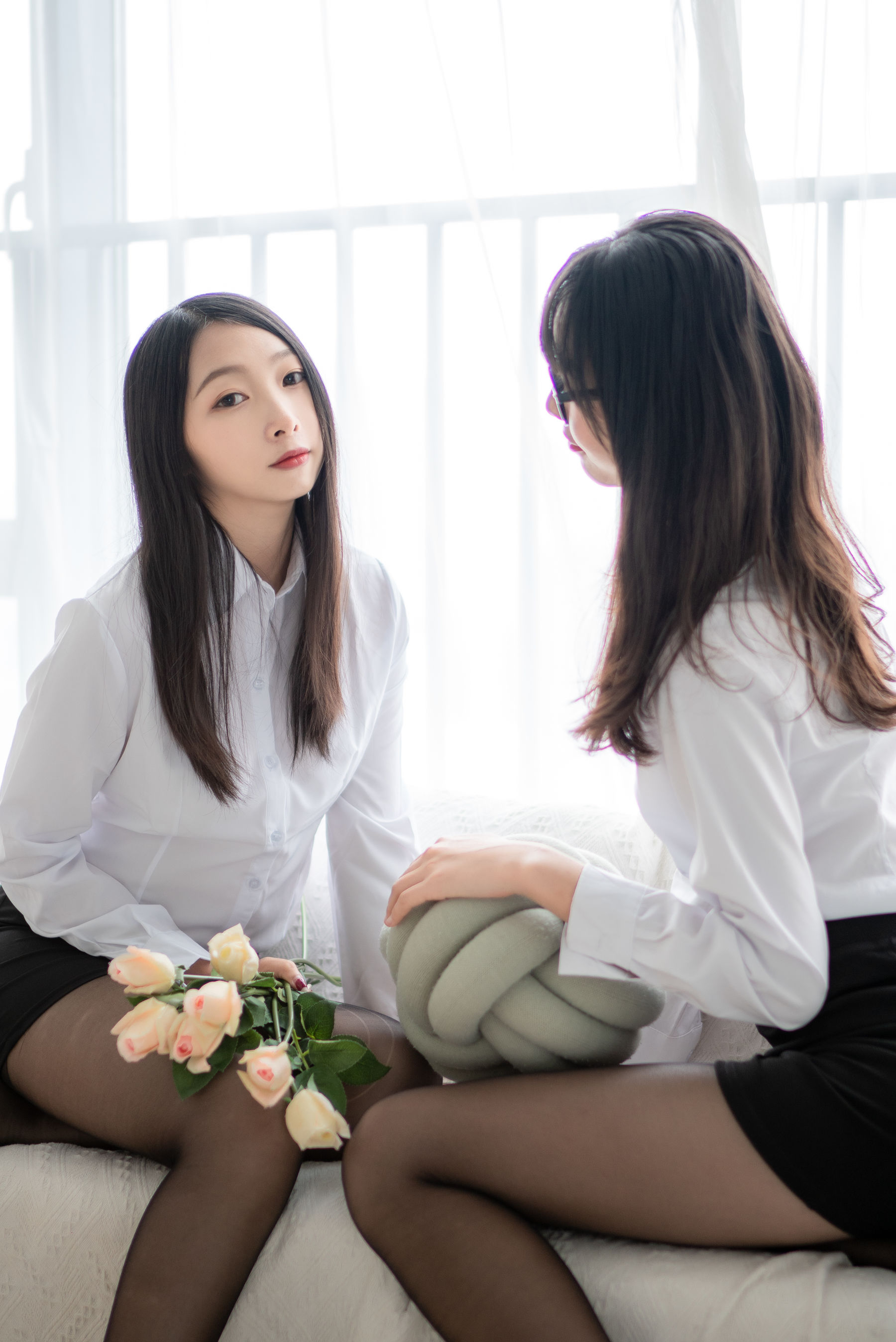 清纯妹子西瓜 – 黑丝百合 Cosplay-第4张