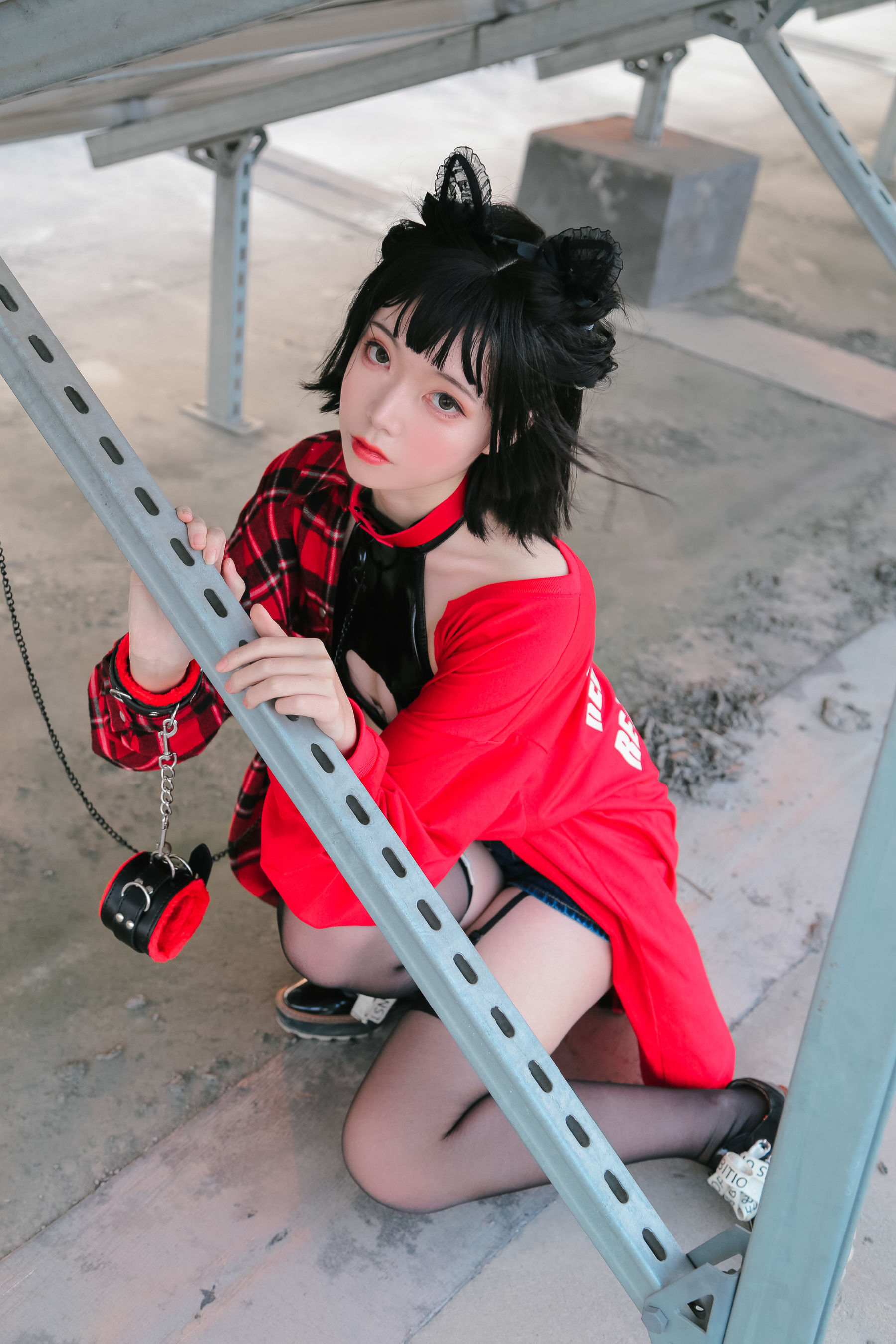 可爱妹子Fushii_海堂 猫猫头 Cosplay-第36张