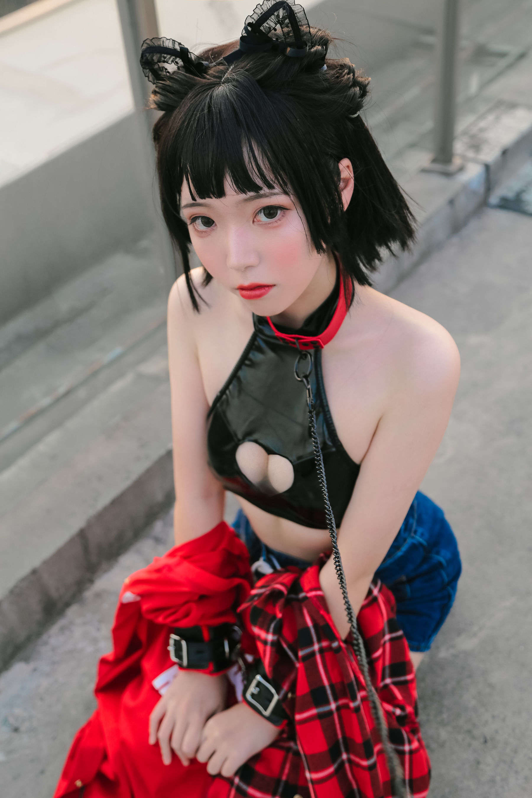 可爱妹子Fushii_海堂 猫猫头 Cosplay-第23张