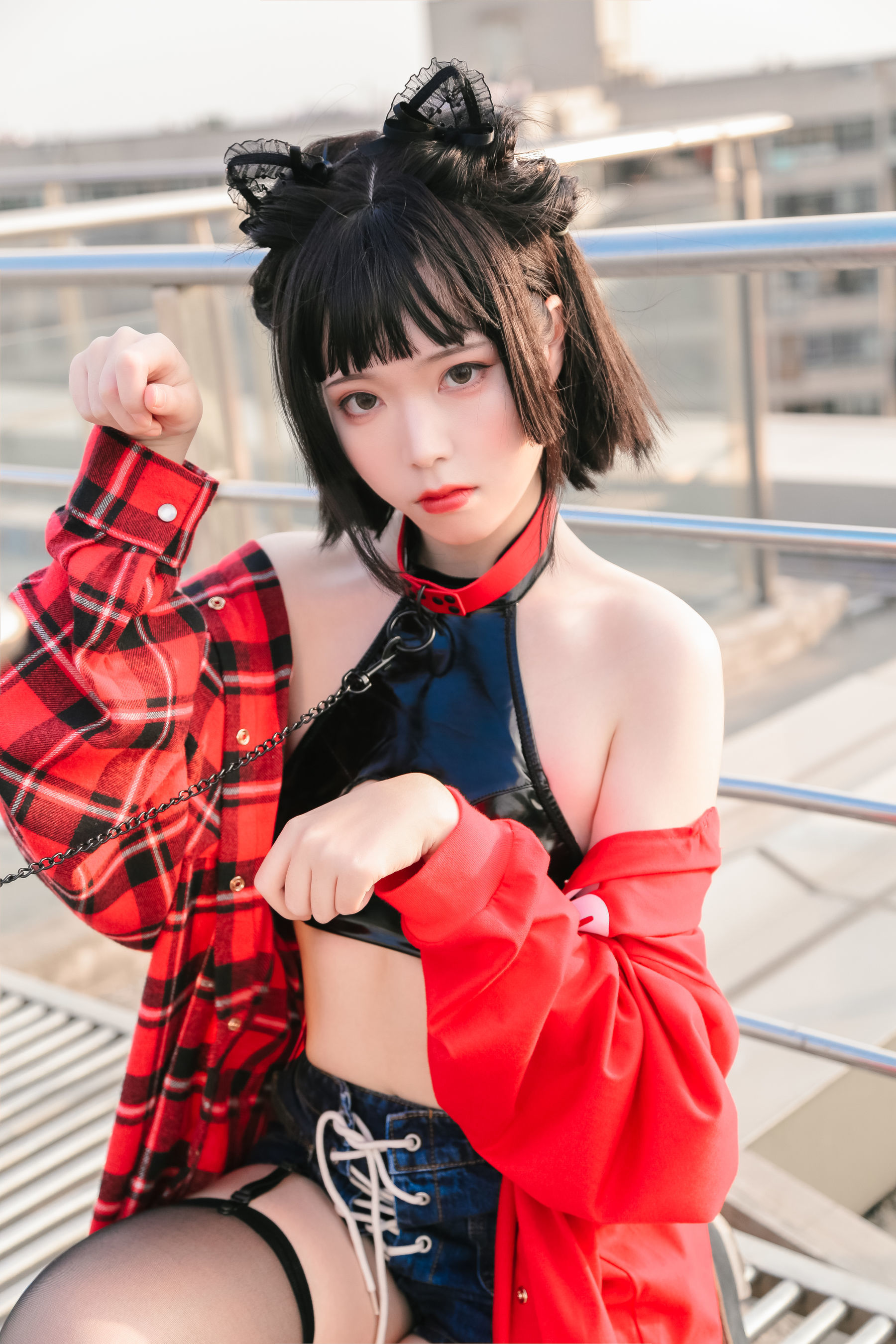 可爱妹子Fushii_海堂 猫猫头 Cosplay-第49张