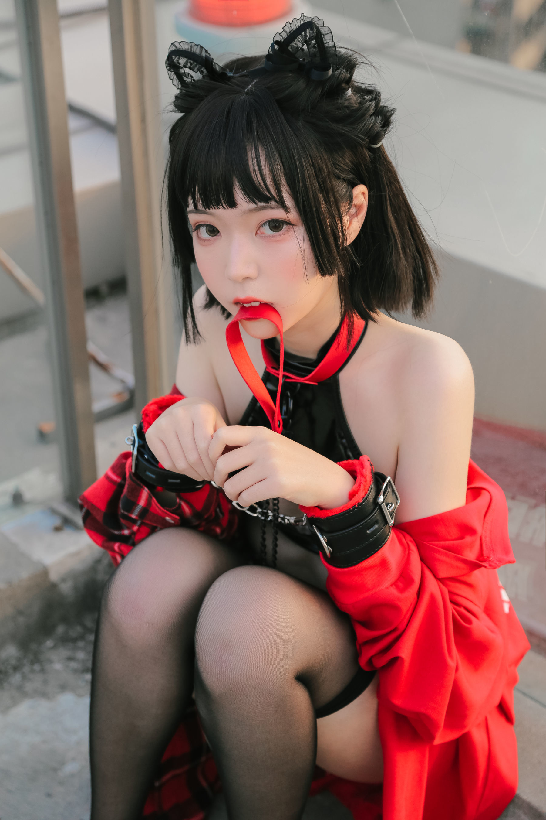 可爱妹子Fushii_海堂 猫猫头 Cosplay-第17张