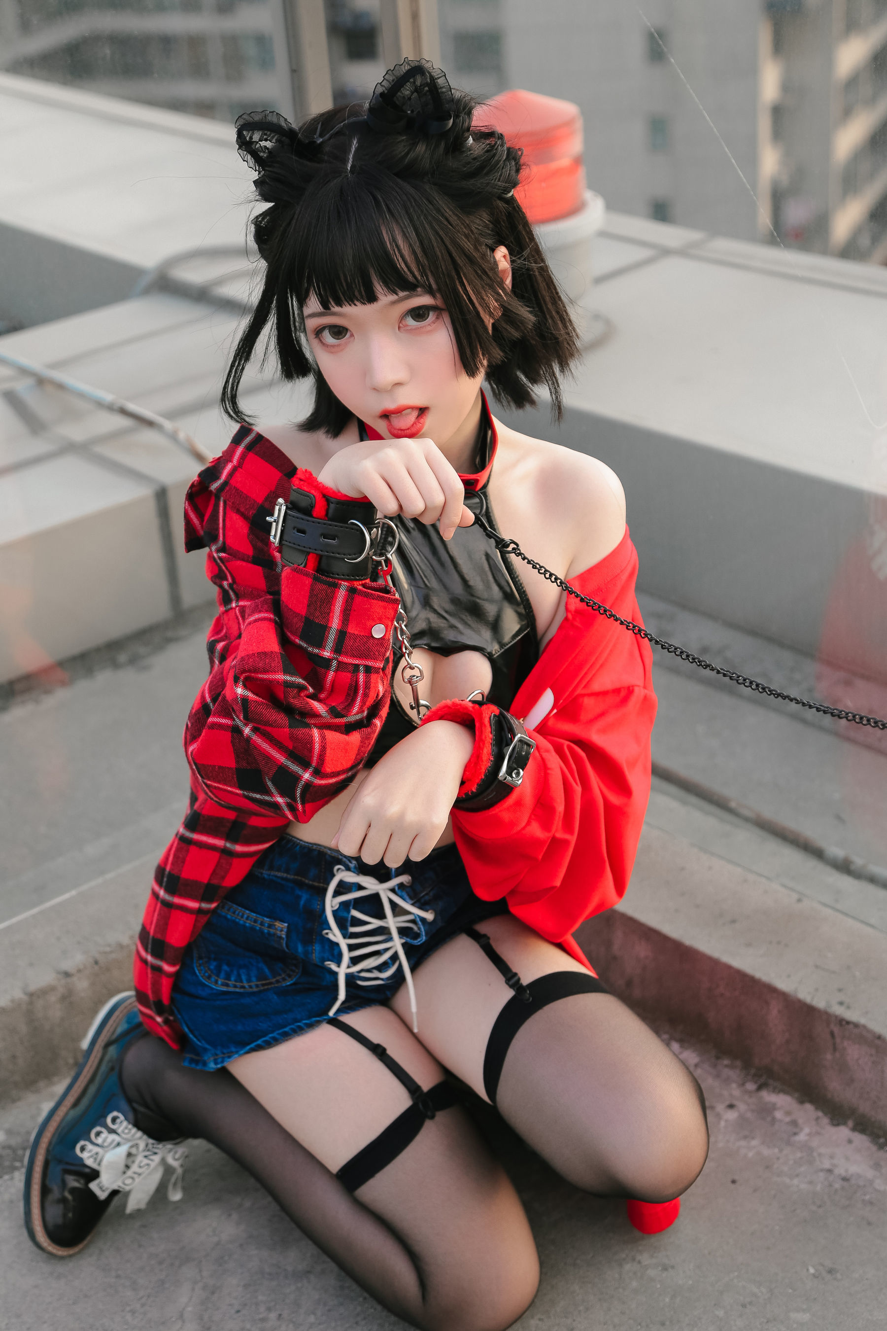 可爱妹子Fushii_海堂 猫猫头 Cosplay-第12张