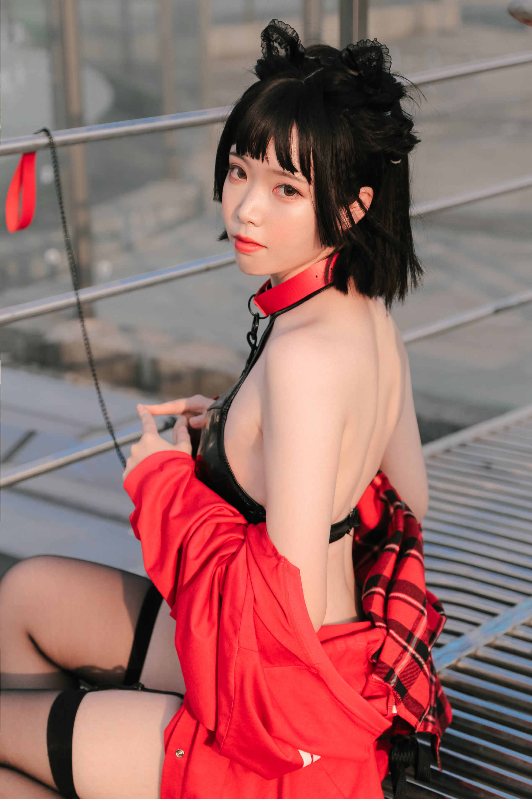 可爱妹子Fushii_海堂 猫猫头 Cosplay-第6张