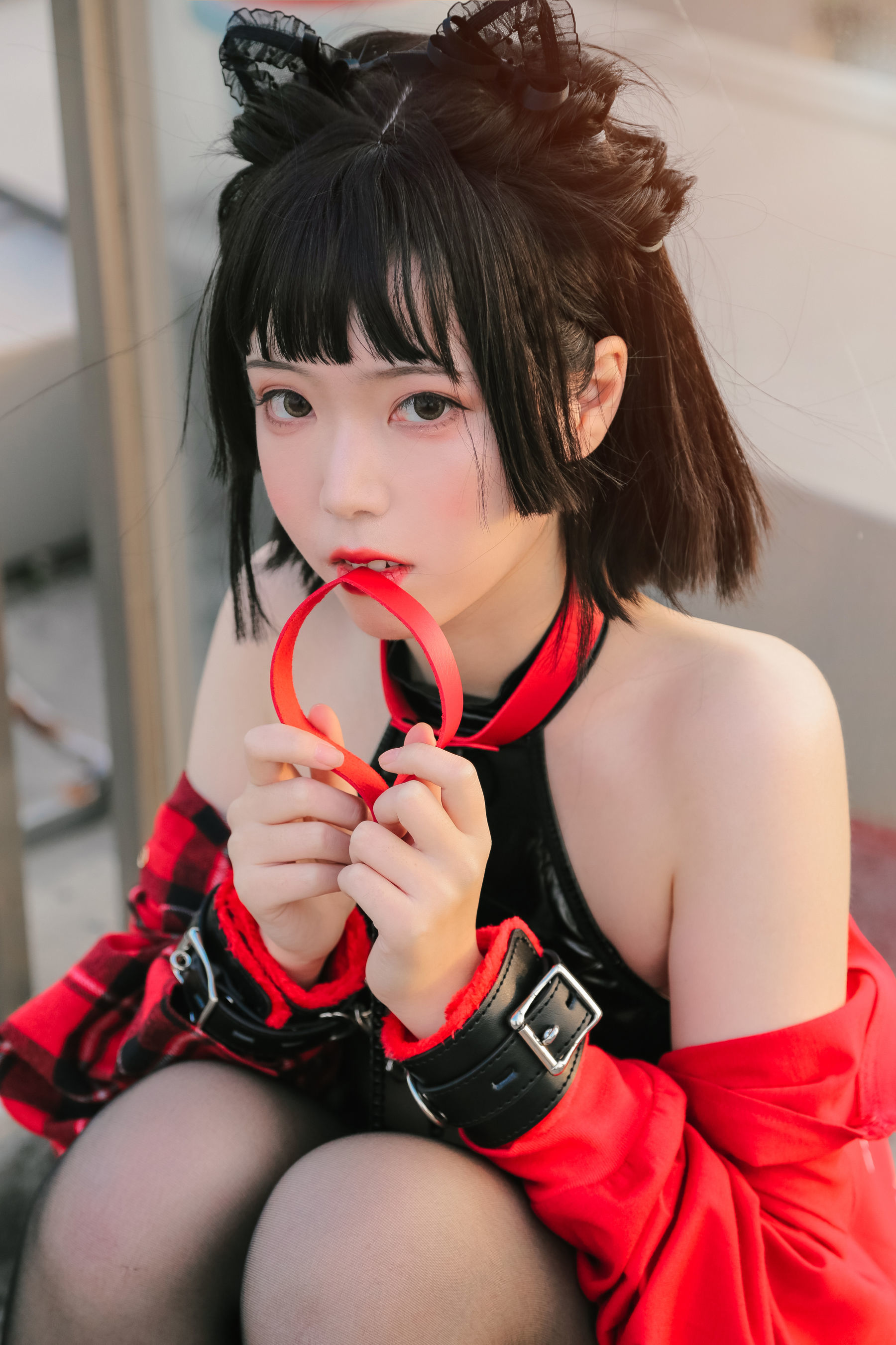 可爱妹子Fushii_海堂 猫猫头 Cosplay-第16张