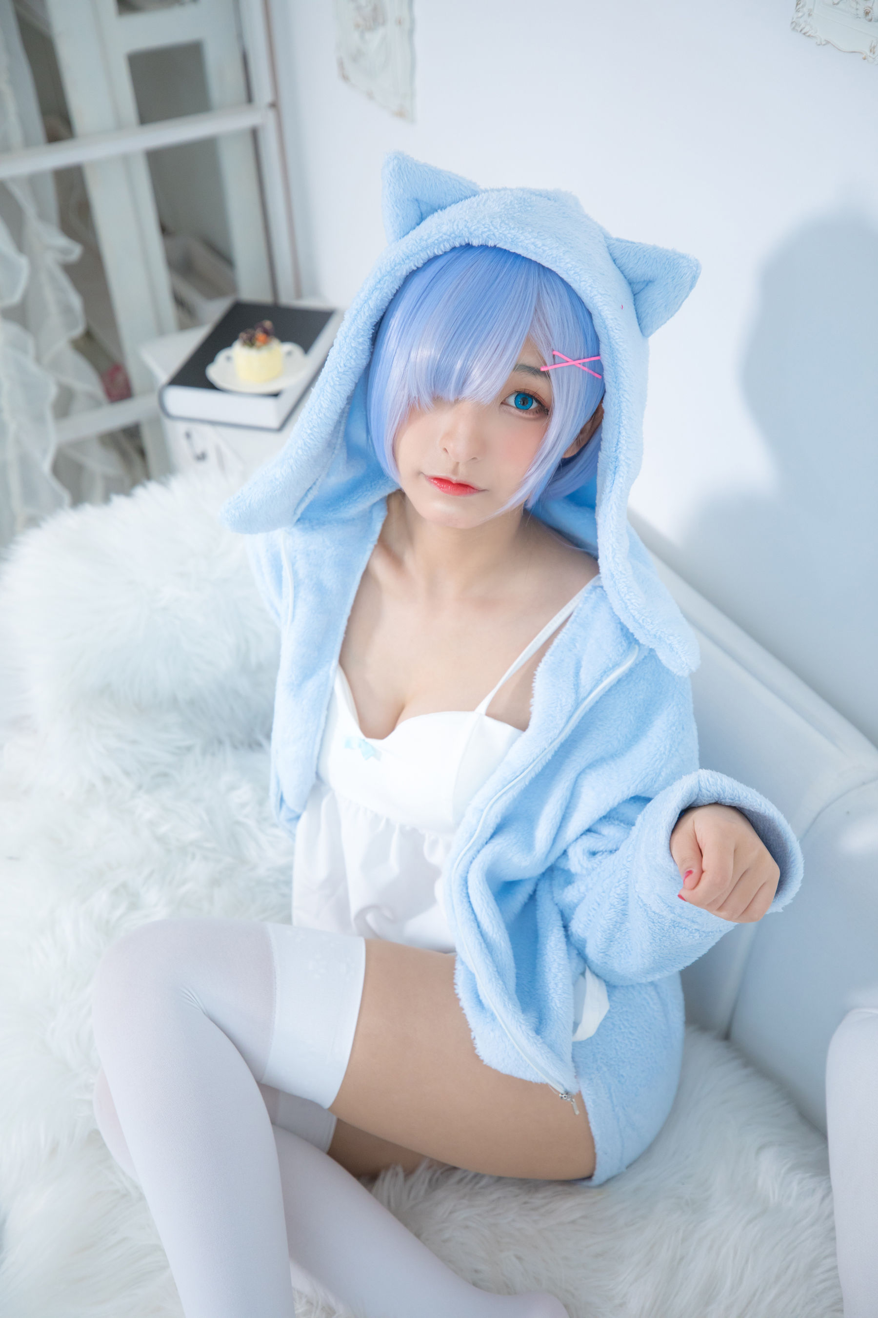 二次元美女古川kagura 蕾姆 Cosplay-第2张