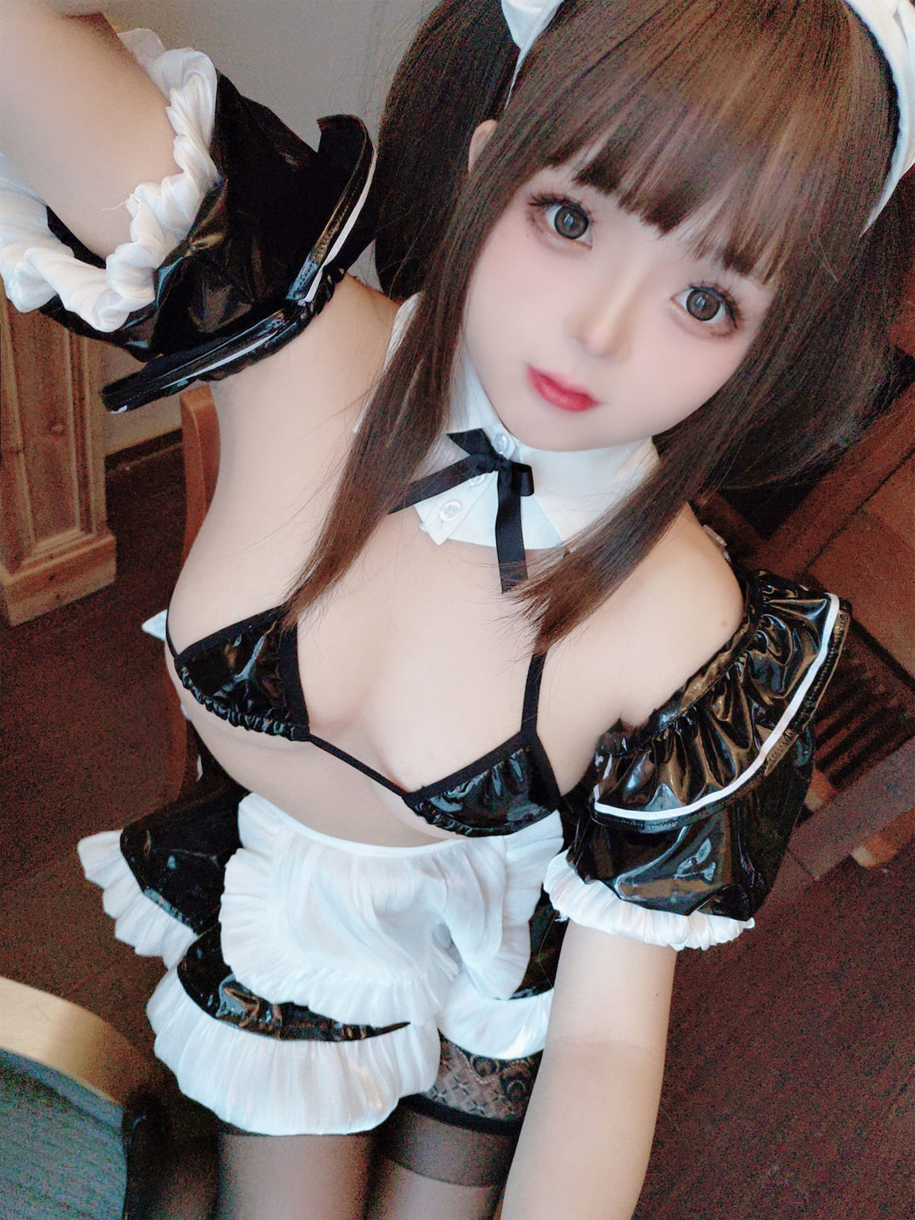 Cosplay日奈娇 – 皮质女仆 Cosplay-第15张