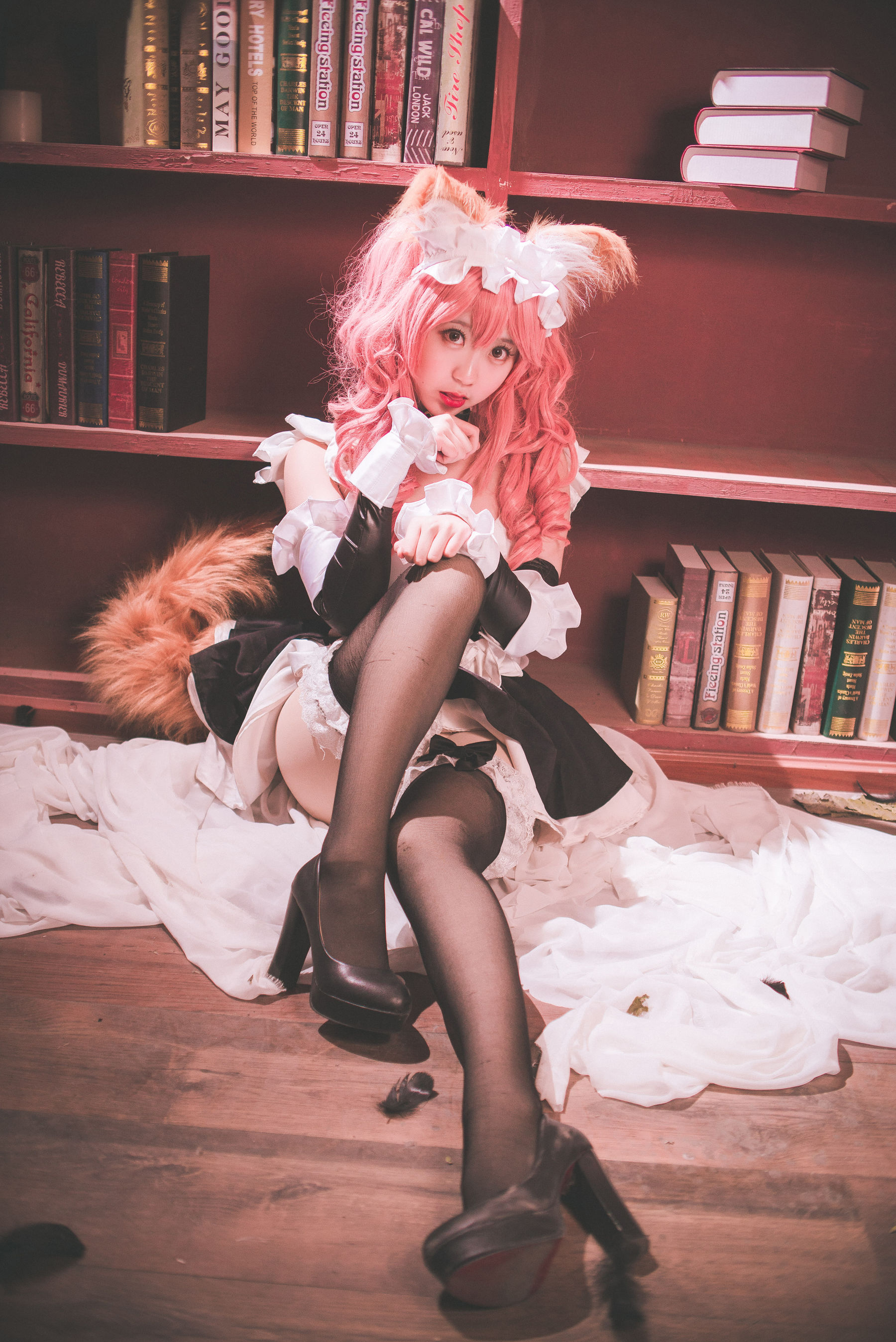 [Cosplay写真] 人气Coser黑川 – 玉藻前真爱 Cosplay-第6张