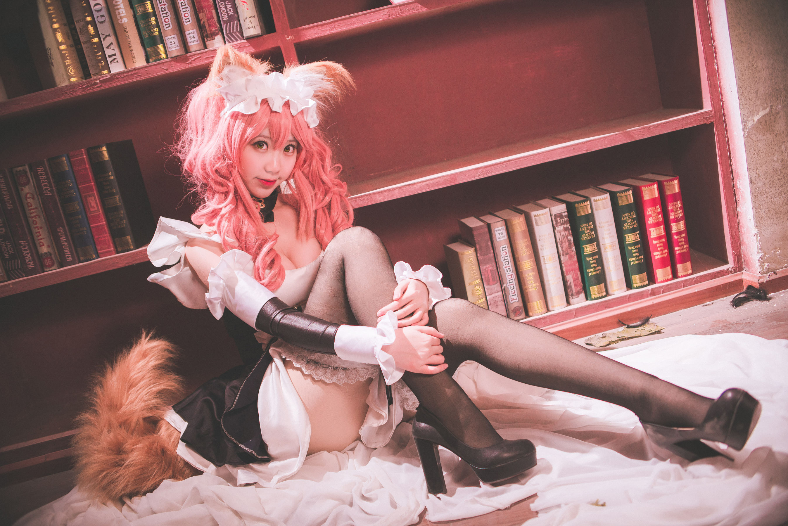 [Cosplay写真] 人气Coser黑川 – 玉藻前真爱 Cosplay-第4张