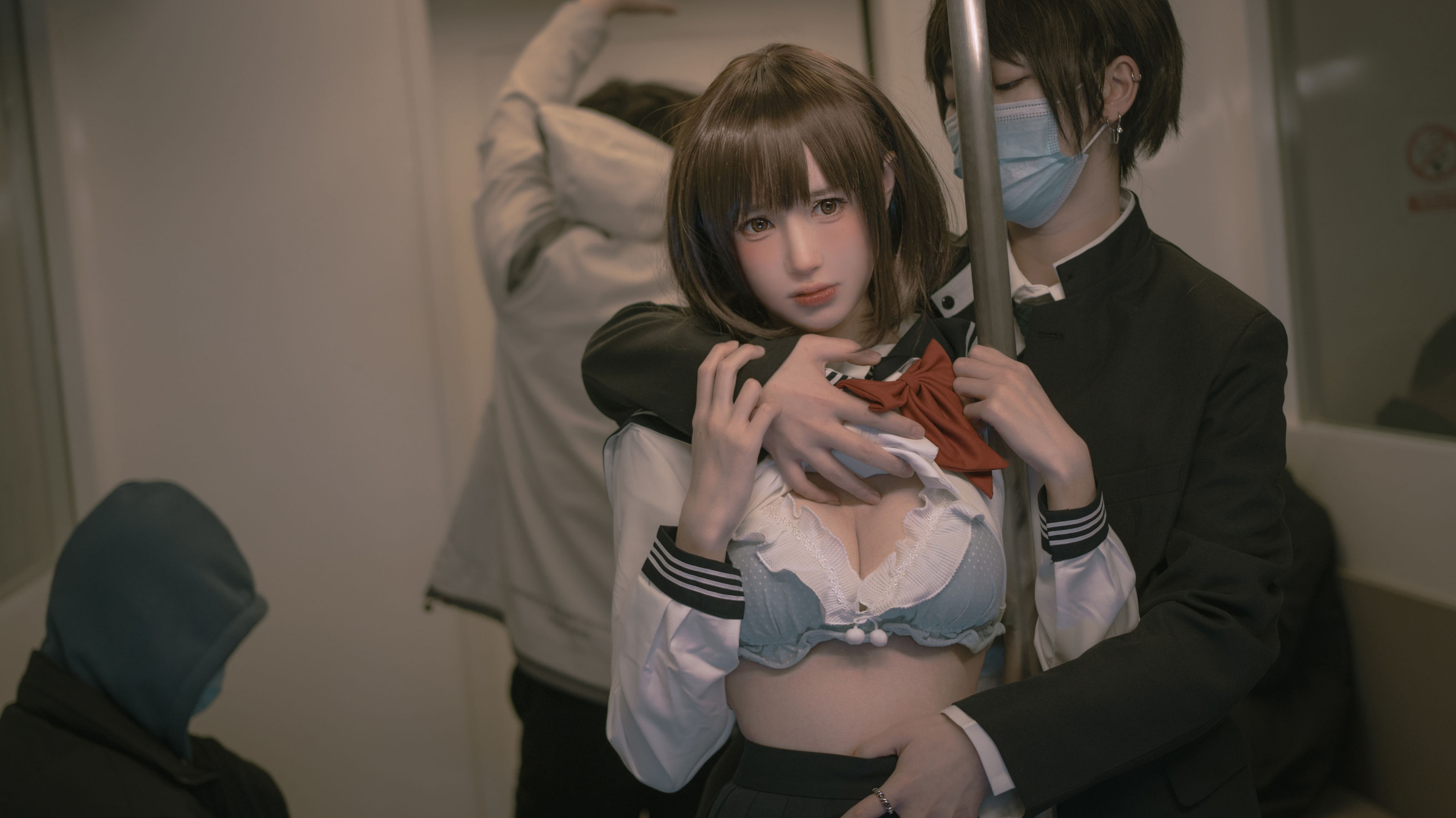 西园寺南歌 – 电车物语 Cosplay-第1张