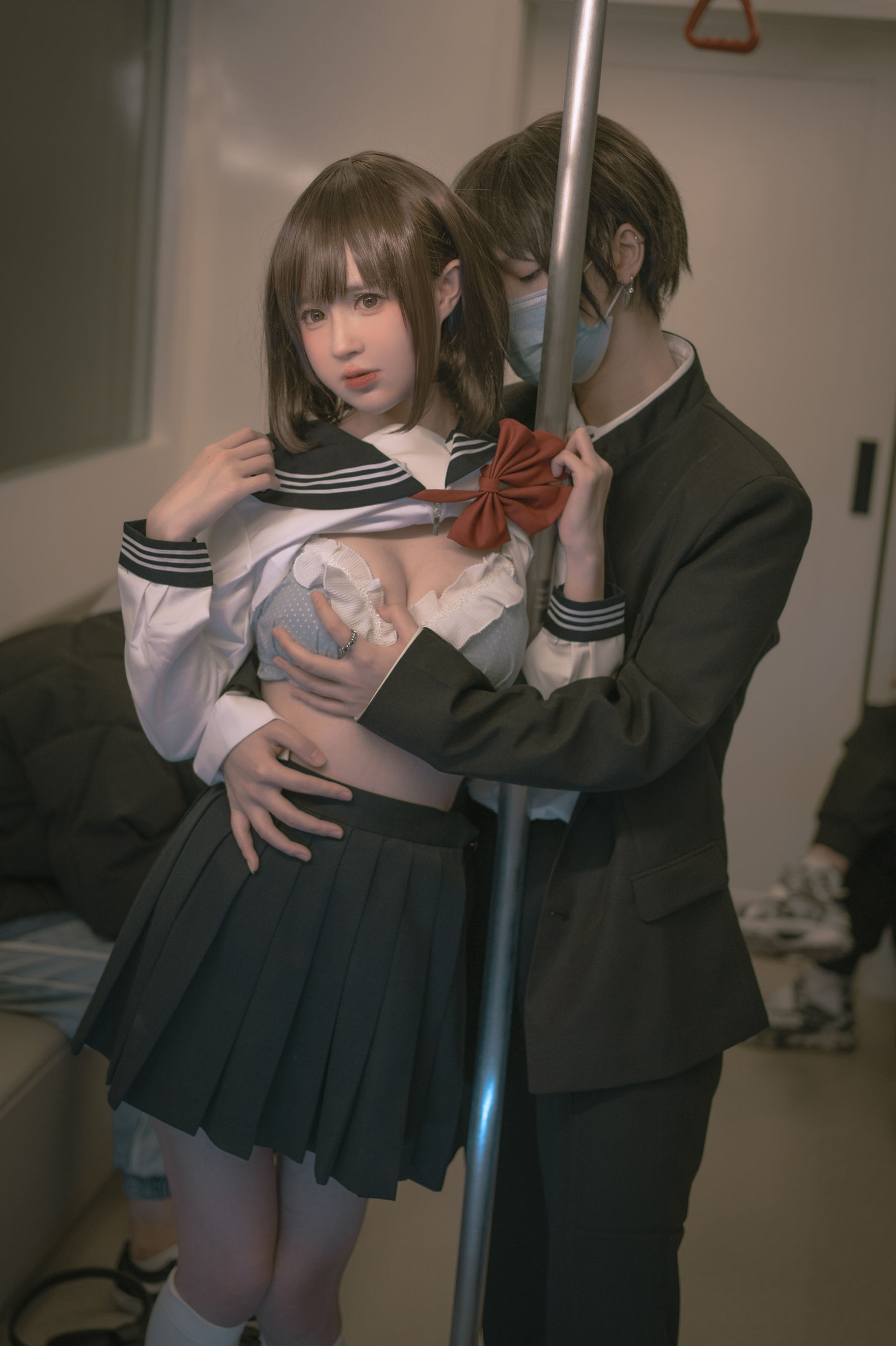 西园寺南歌 – 电车物语 Cosplay-第85张