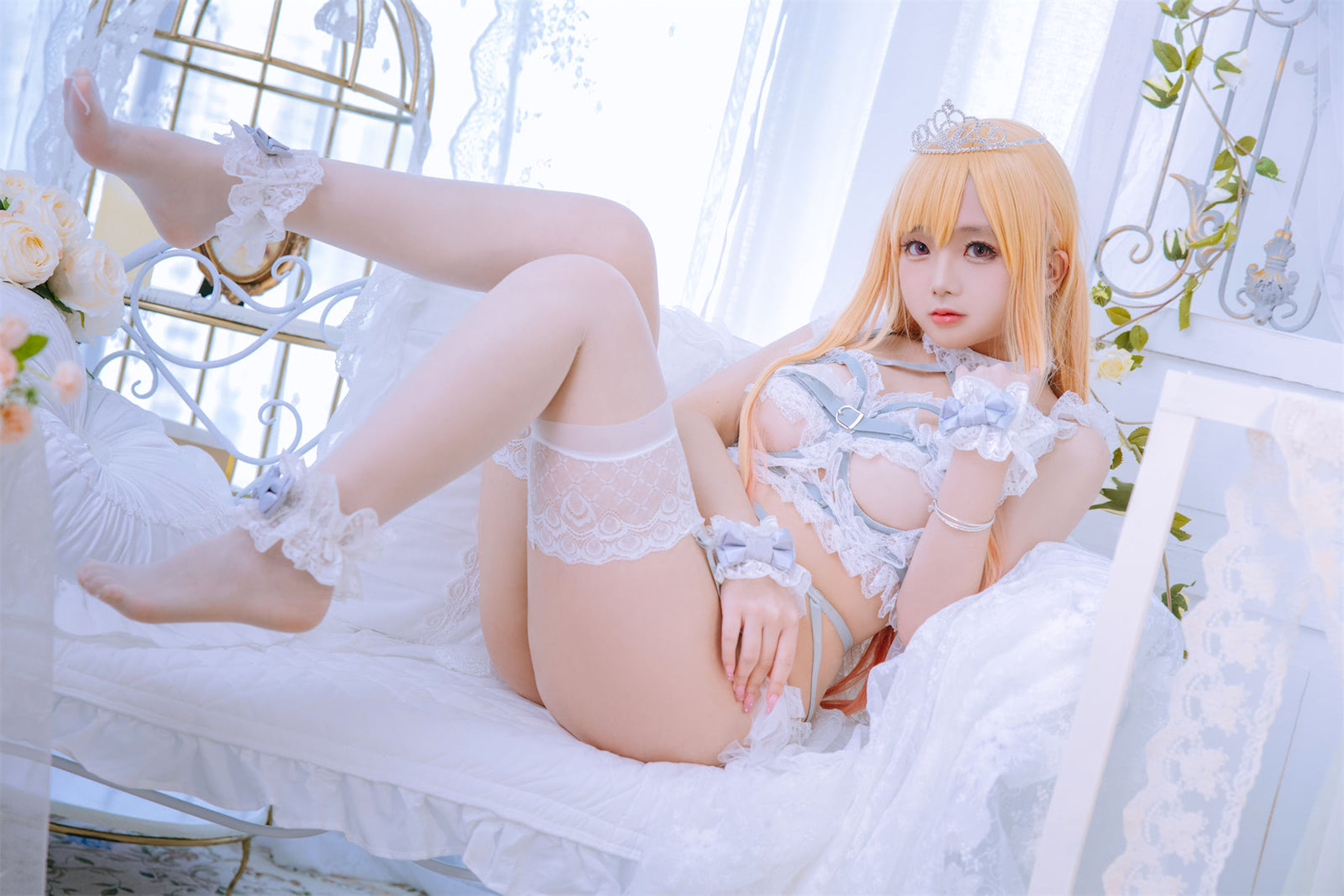Cosplay日奈娇 – 喜多川海梦 花嫁 Cosplay-第1张