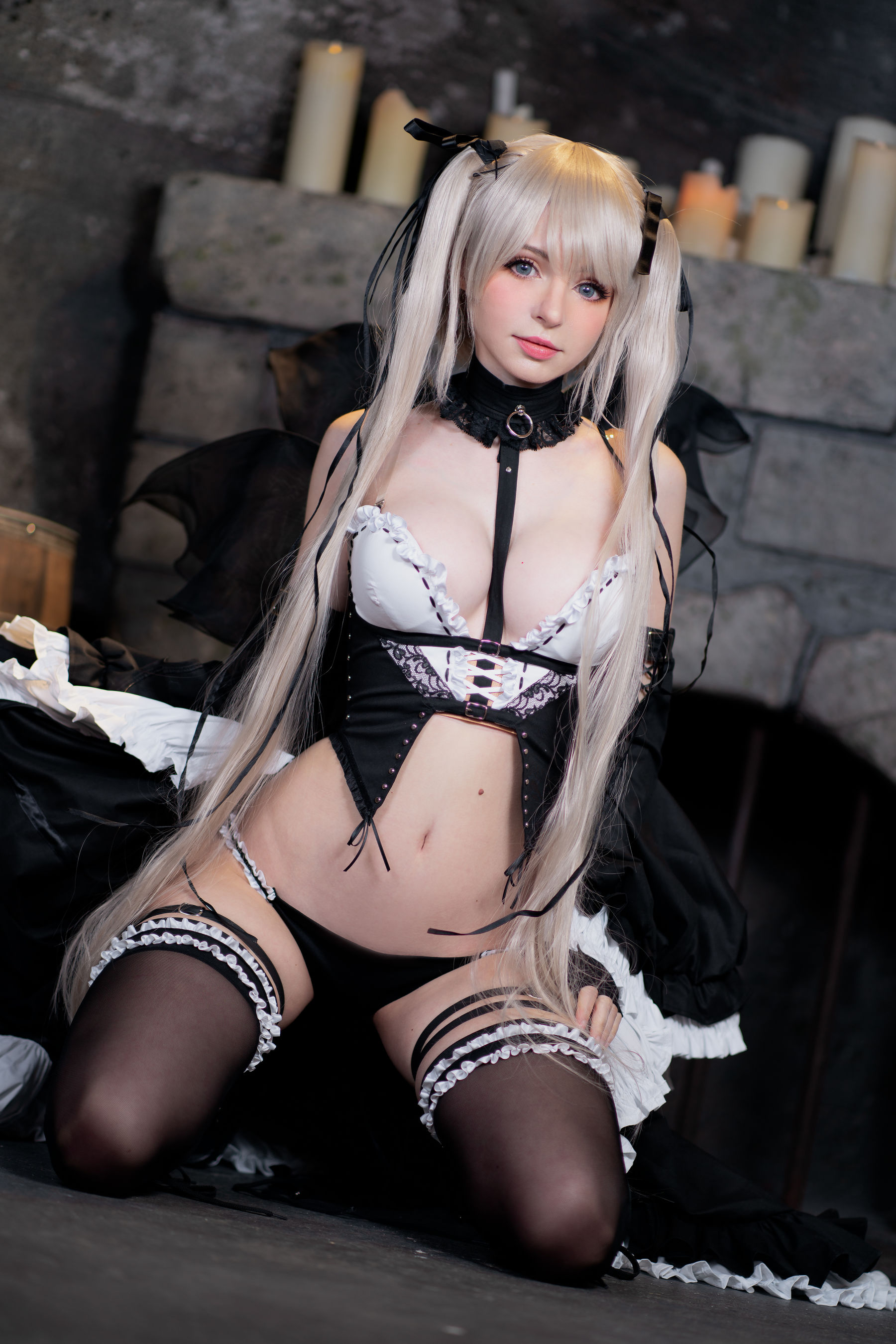 Peach milky – Sakimichan Marie Rose Set Cosplay-第36张