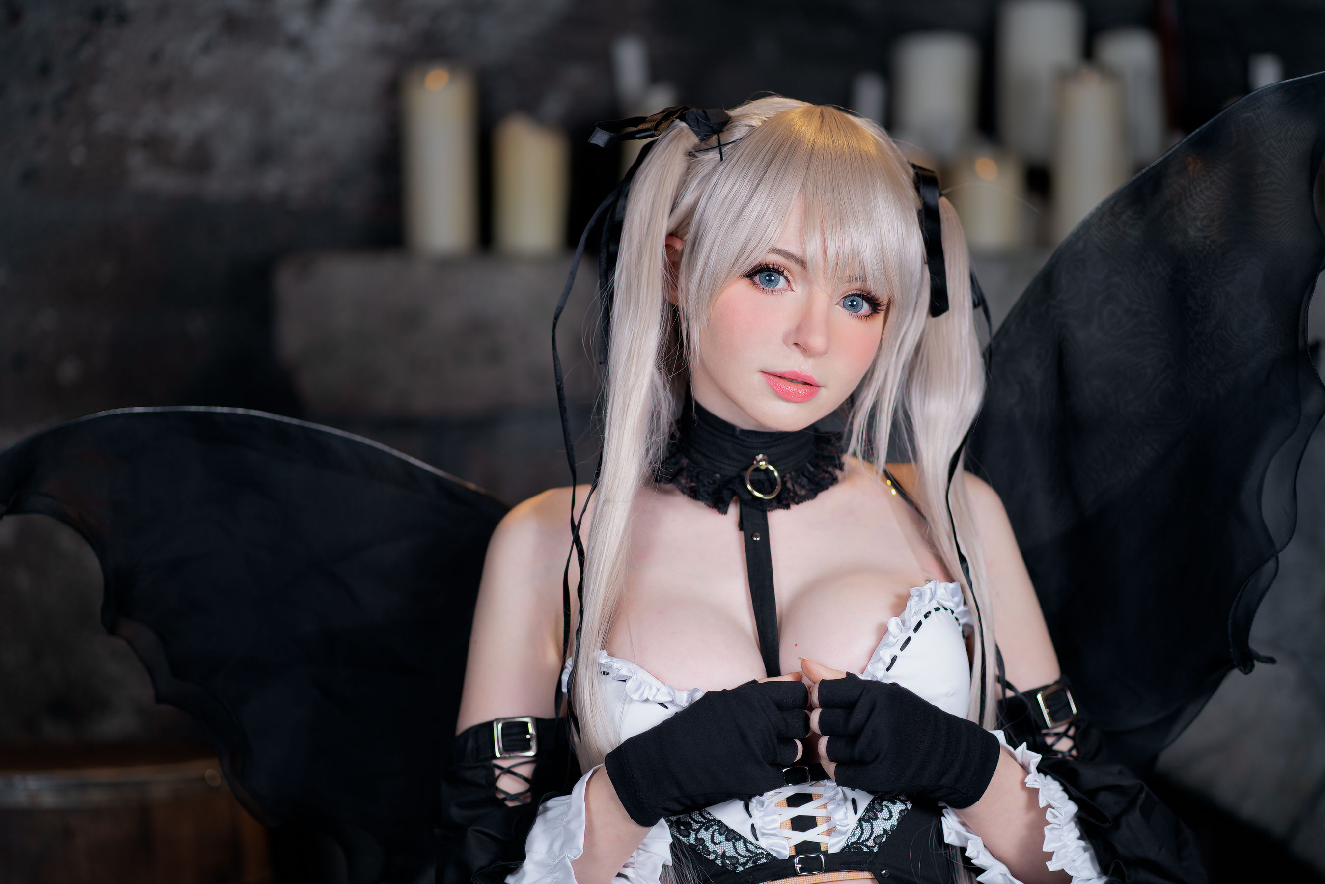 Peach milky – Sakimichan Marie Rose Set Cosplay-第1张