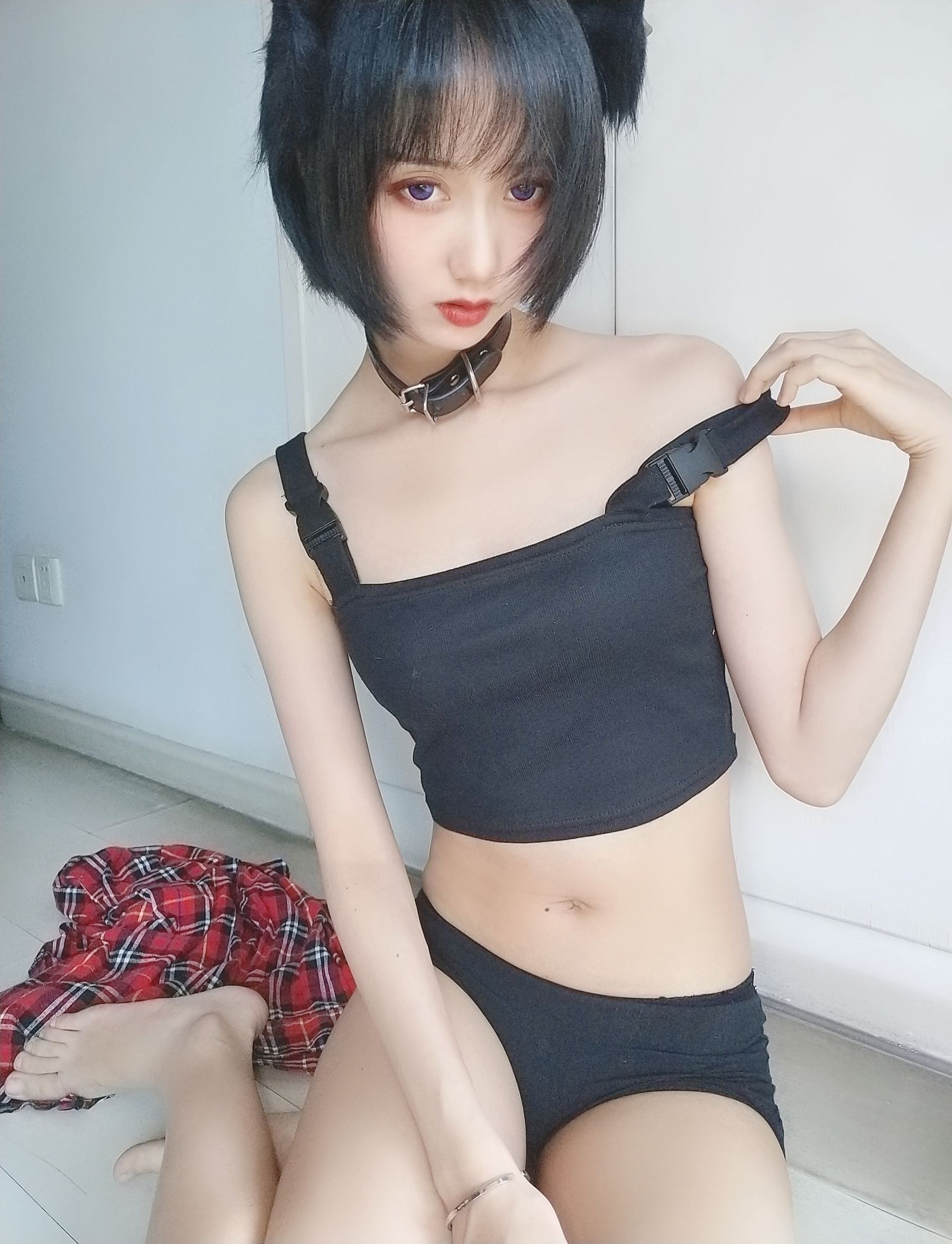 萌系小姐姐木绵绵OwO 不良猫 Cosplay-第34张