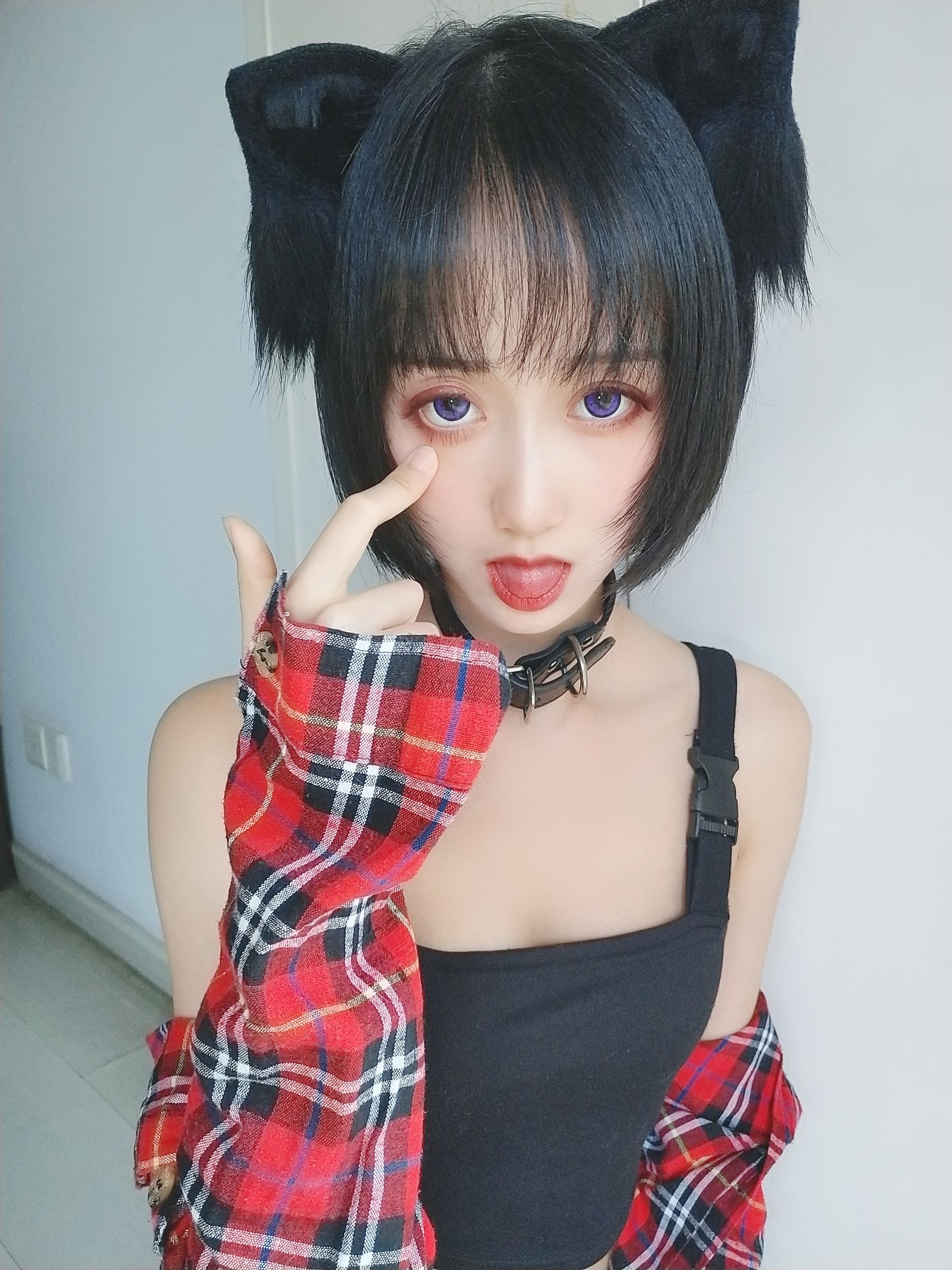 萌系小姐姐木绵绵OwO 不良猫 Cosplay-第19张