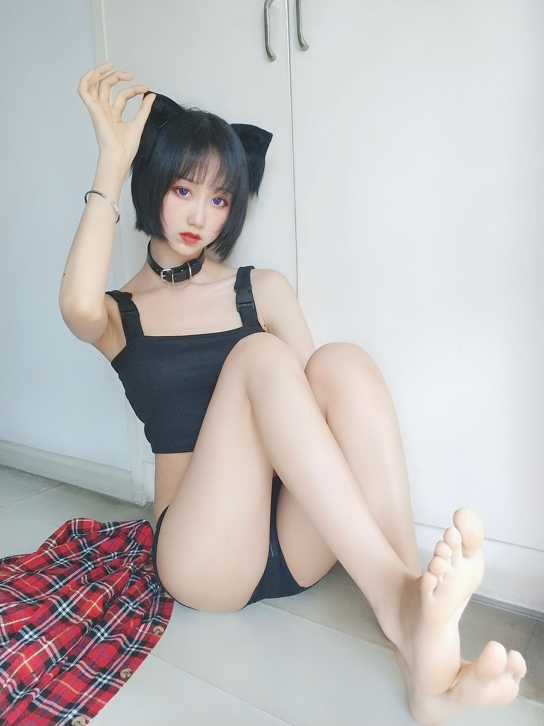 萌系小姐姐木绵绵OwO 不良猫 Cosplay-第6张