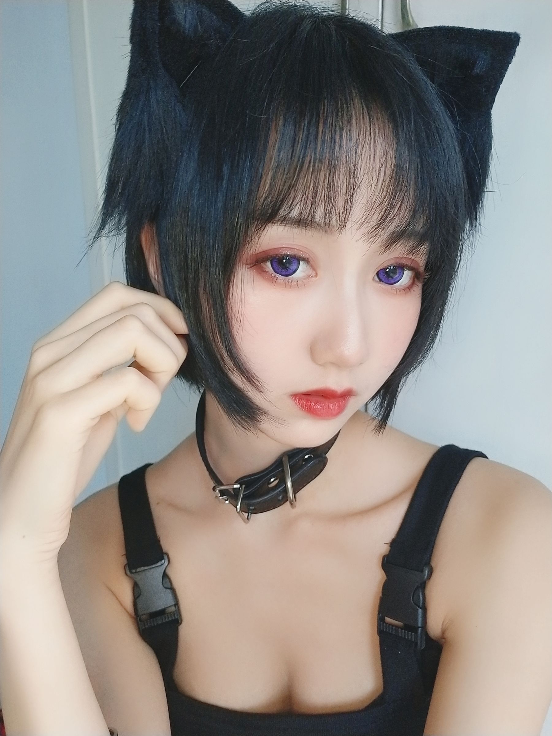 萌系小姐姐木绵绵OwO 不良猫 Cosplay-第12张