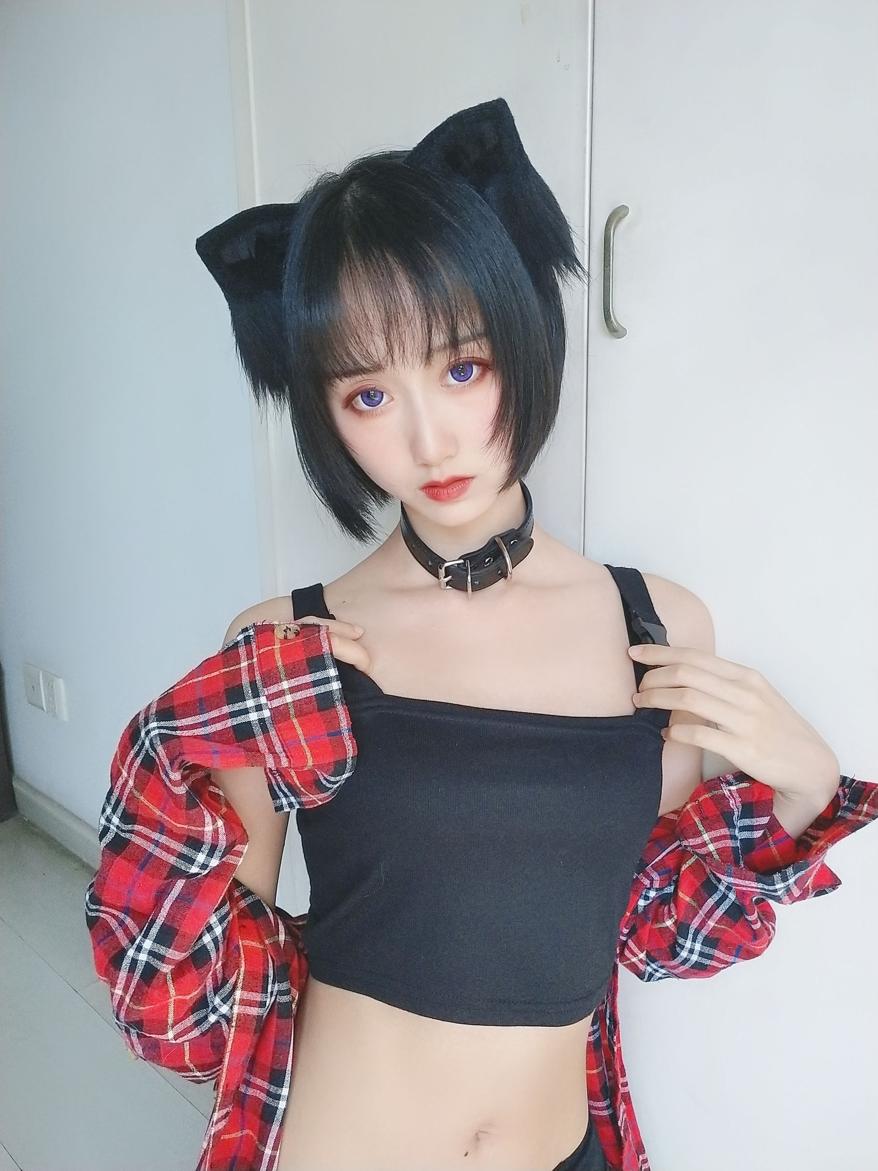 萌系小姐姐木绵绵OwO 不良猫 Cosplay-第40张
