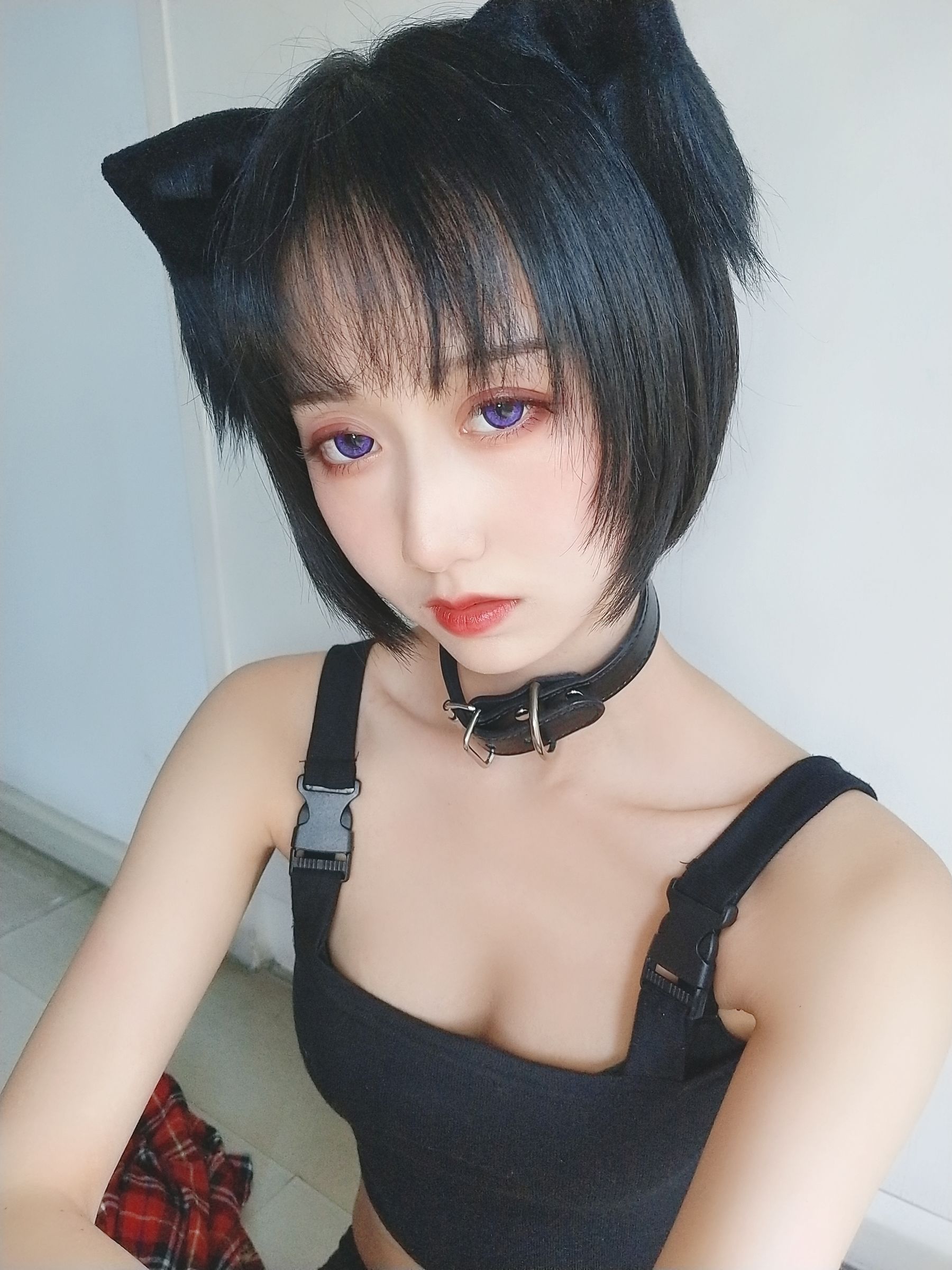 萌系小姐姐木绵绵OwO 不良猫 Cosplay-第16张