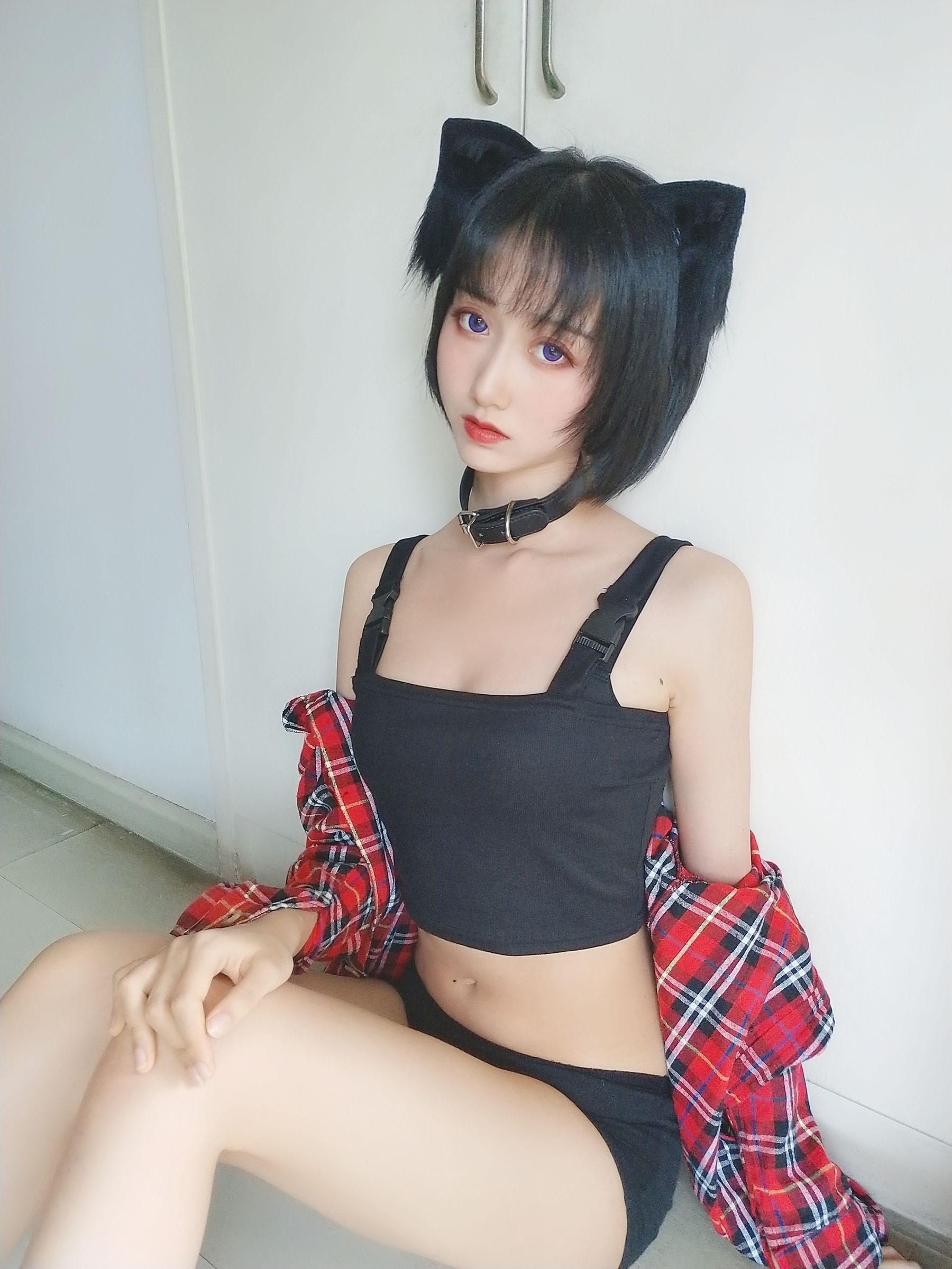 萌系小姐姐木绵绵OwO 不良猫 Cosplay-第37张