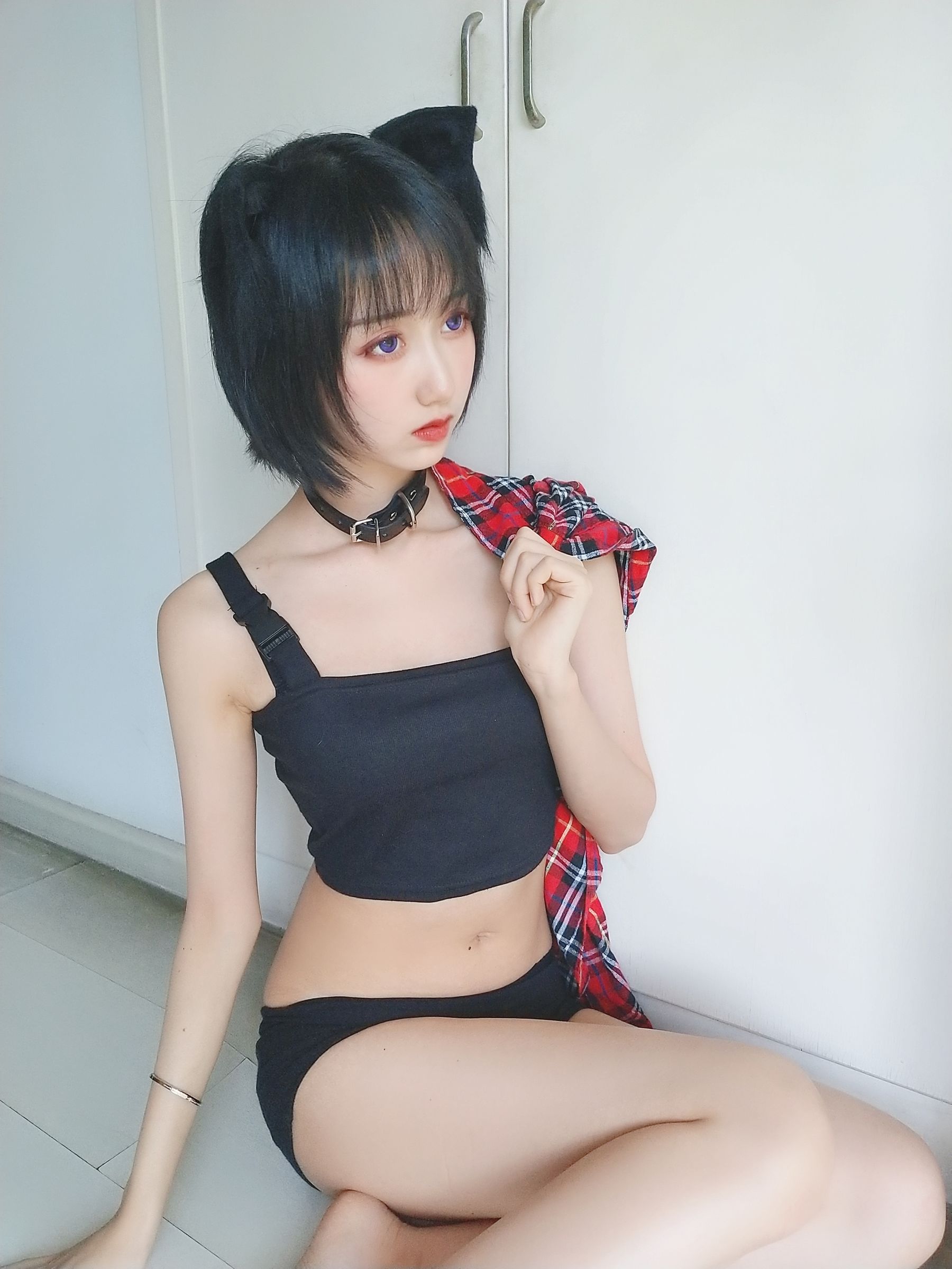 萌系小姐姐木绵绵OwO 不良猫 Cosplay-第43张