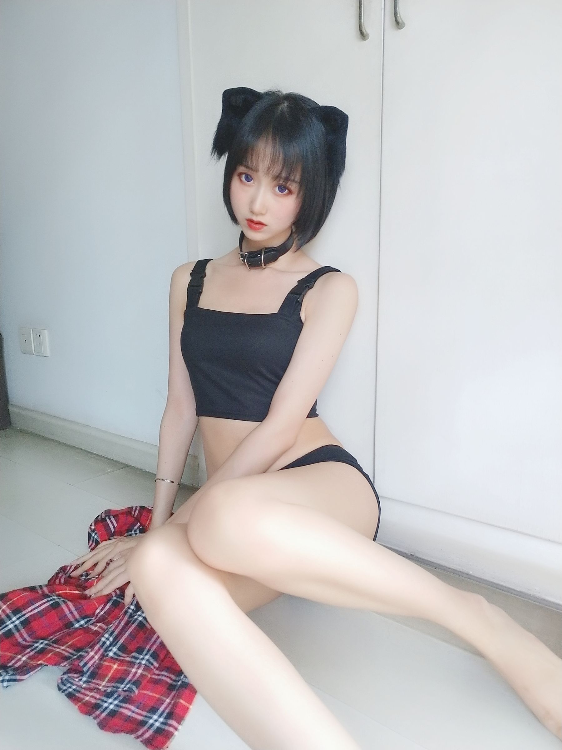 萌系小姐姐木绵绵OwO 不良猫 Cosplay-第11张