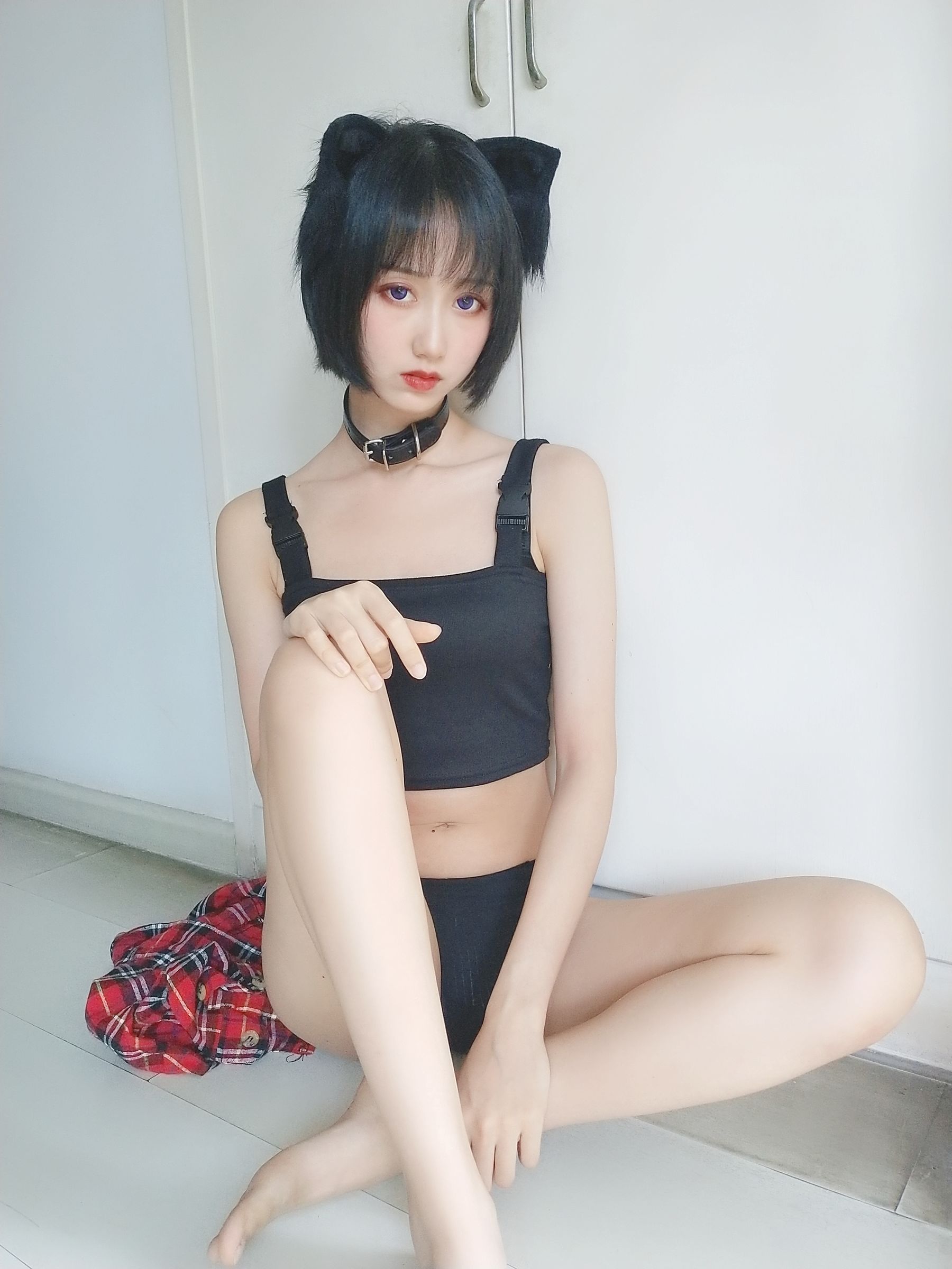 萌系小姐姐木绵绵OwO 不良猫 Cosplay-第2张