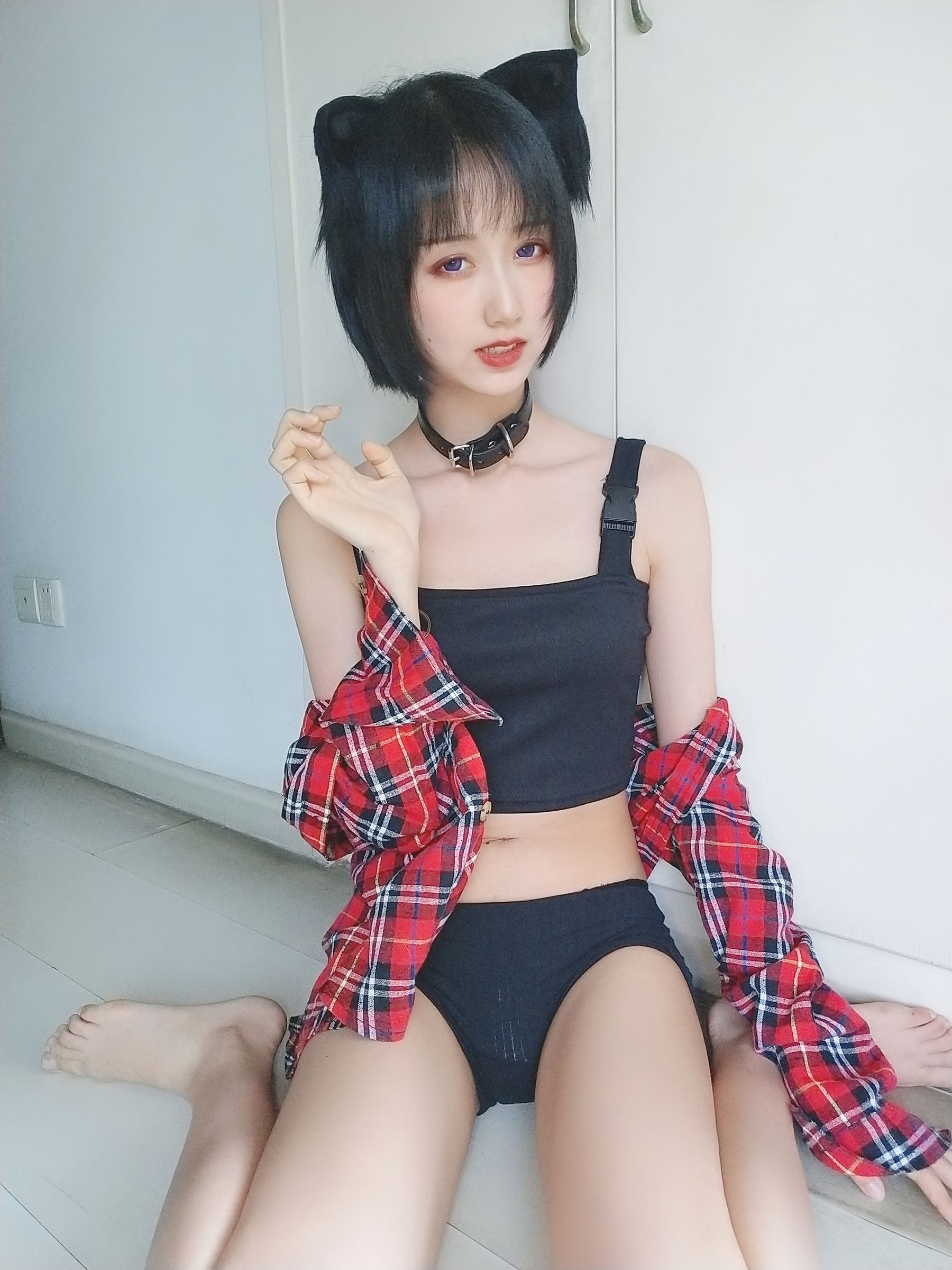 萌系小姐姐木绵绵OwO 不良猫 Cosplay-第23张