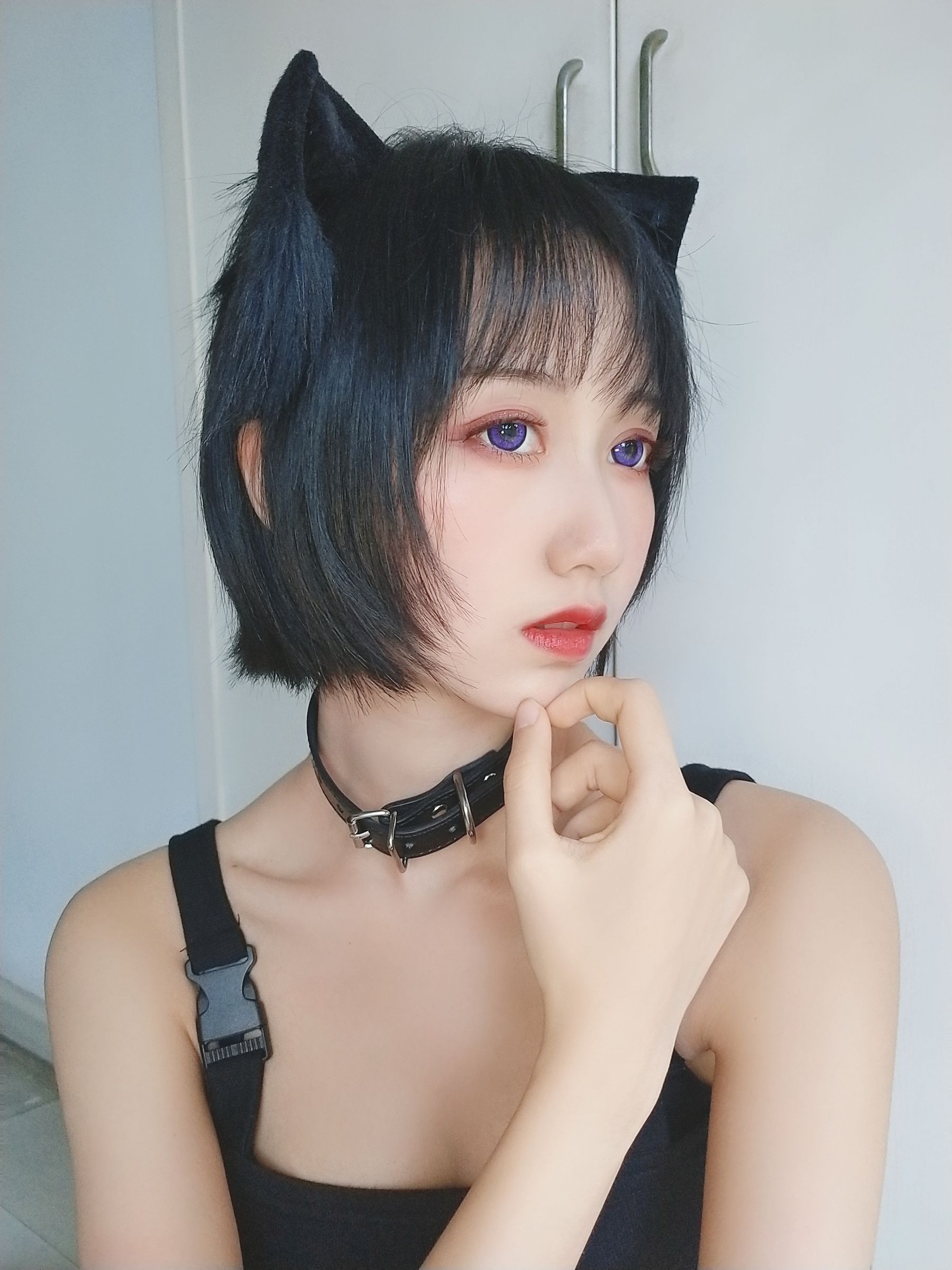 萌系小姐姐木绵绵OwO 不良猫 Cosplay-第17张