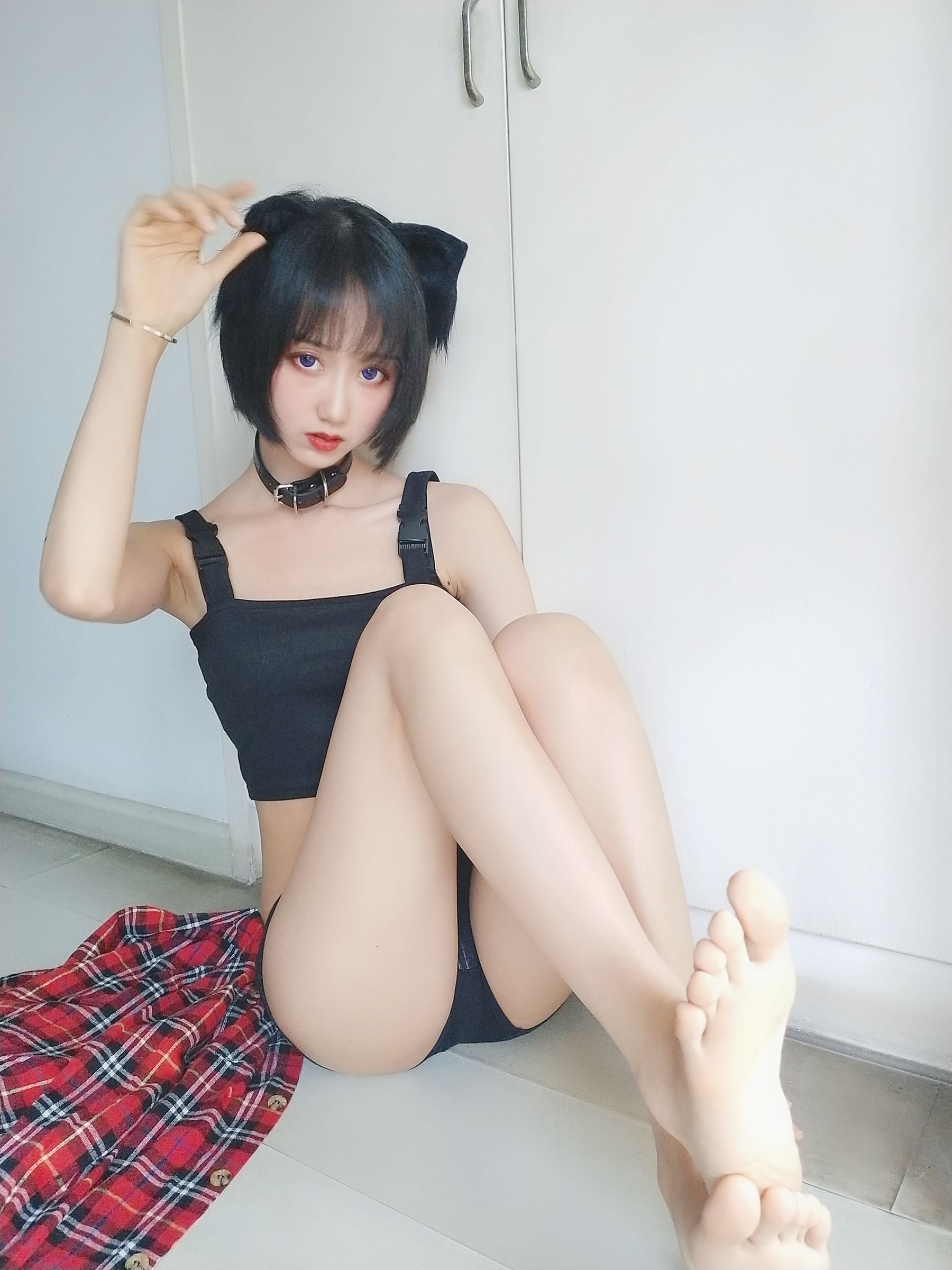 萌系小姐姐木绵绵OwO 不良猫 Cosplay-第3张