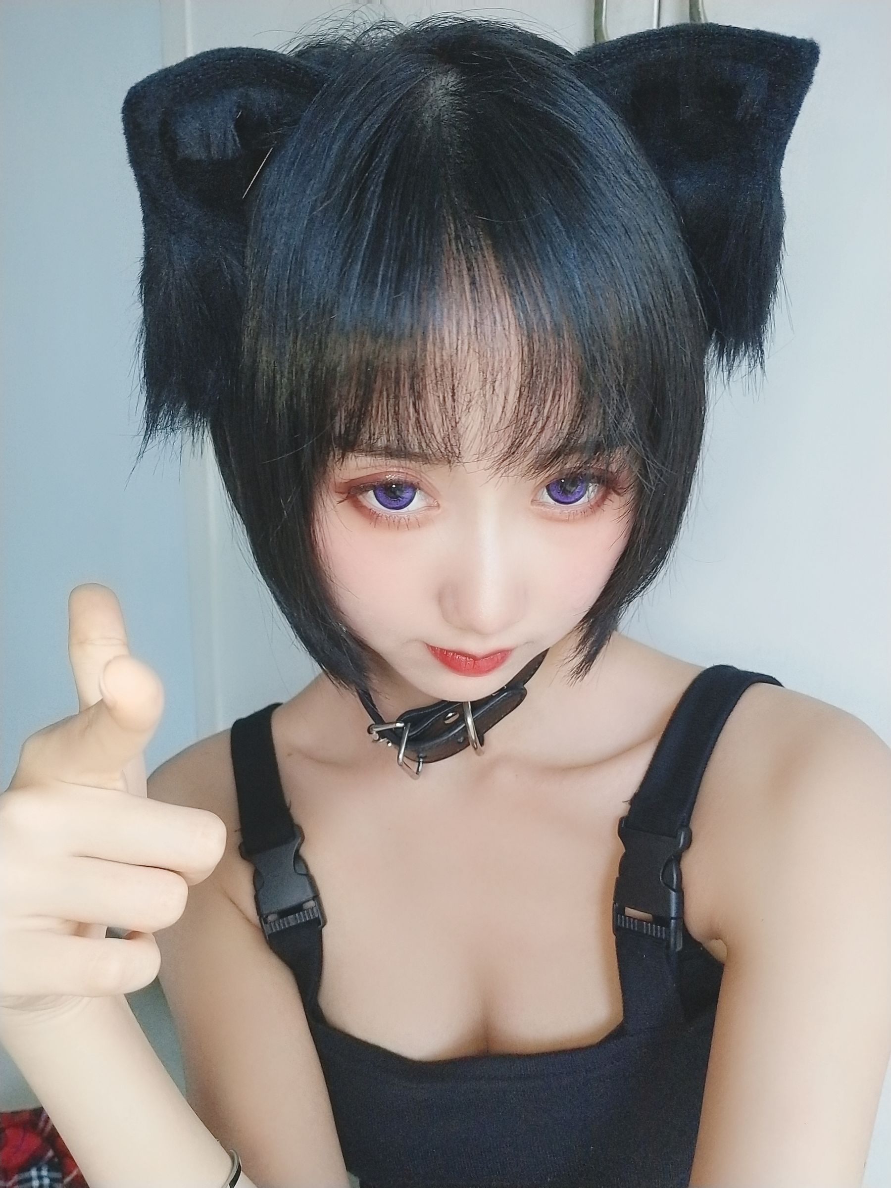 萌系小姐姐木绵绵OwO 不良猫 Cosplay-第13张