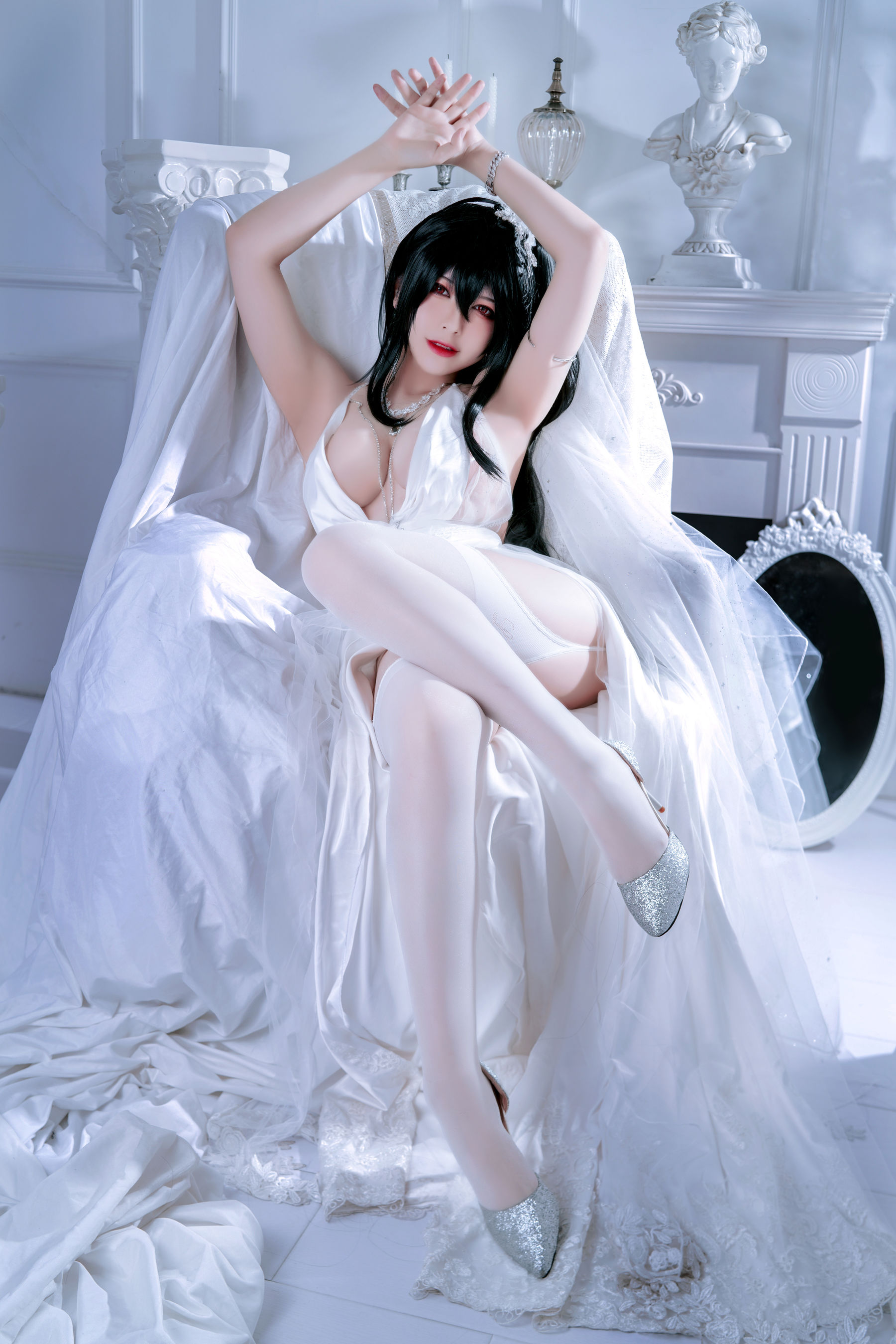 半半子 – 大凤花嫁 Cosplay-第11张
