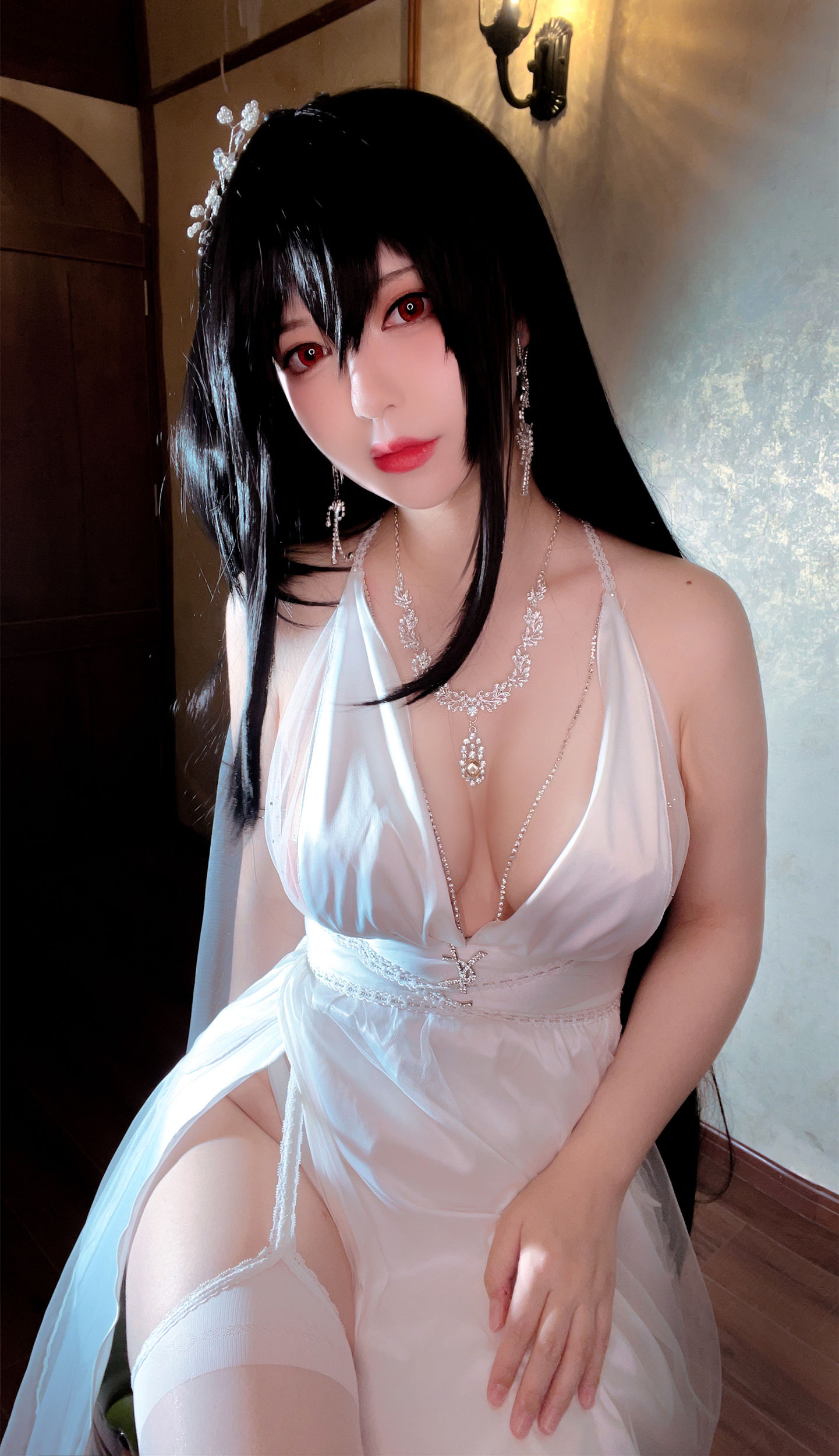 半半子 – 大凤花嫁 Cosplay-第9张