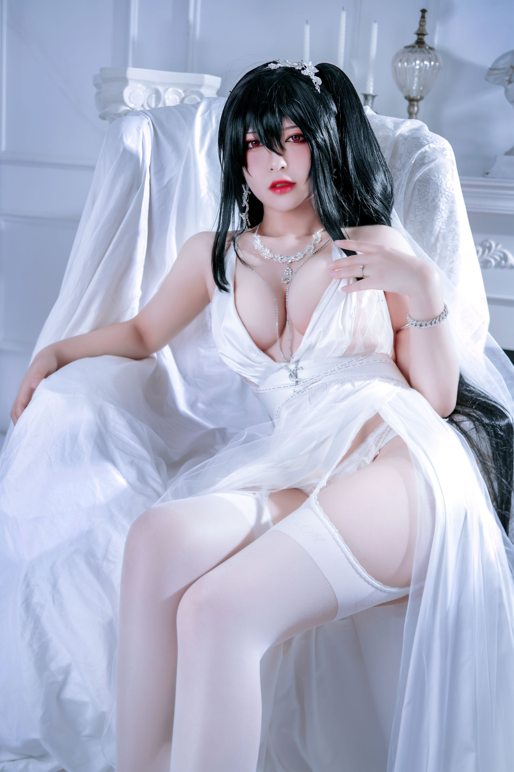 半半子 – 大凤花嫁 Cosplay-第6张