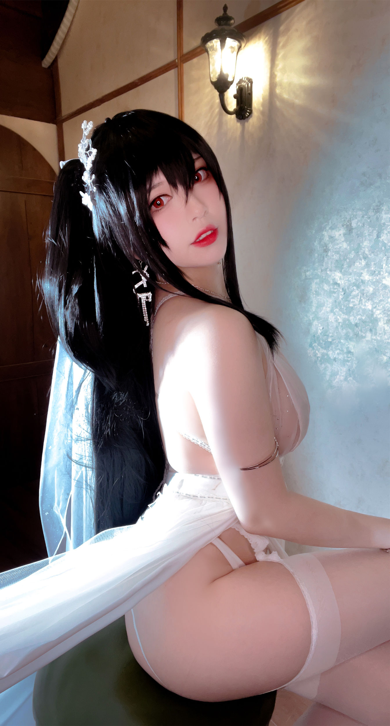 半半子 – 大凤花嫁 Cosplay-第5张