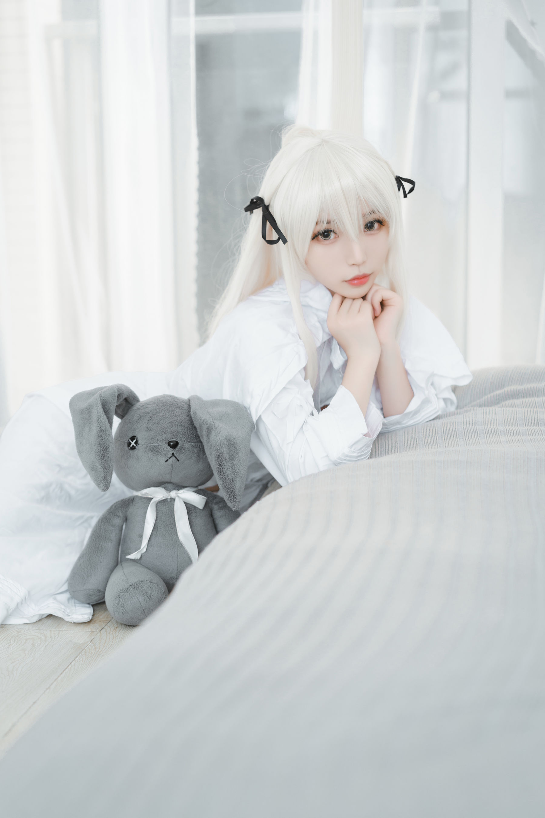萌妹白易子教主 白裙 Cosplay-第3张