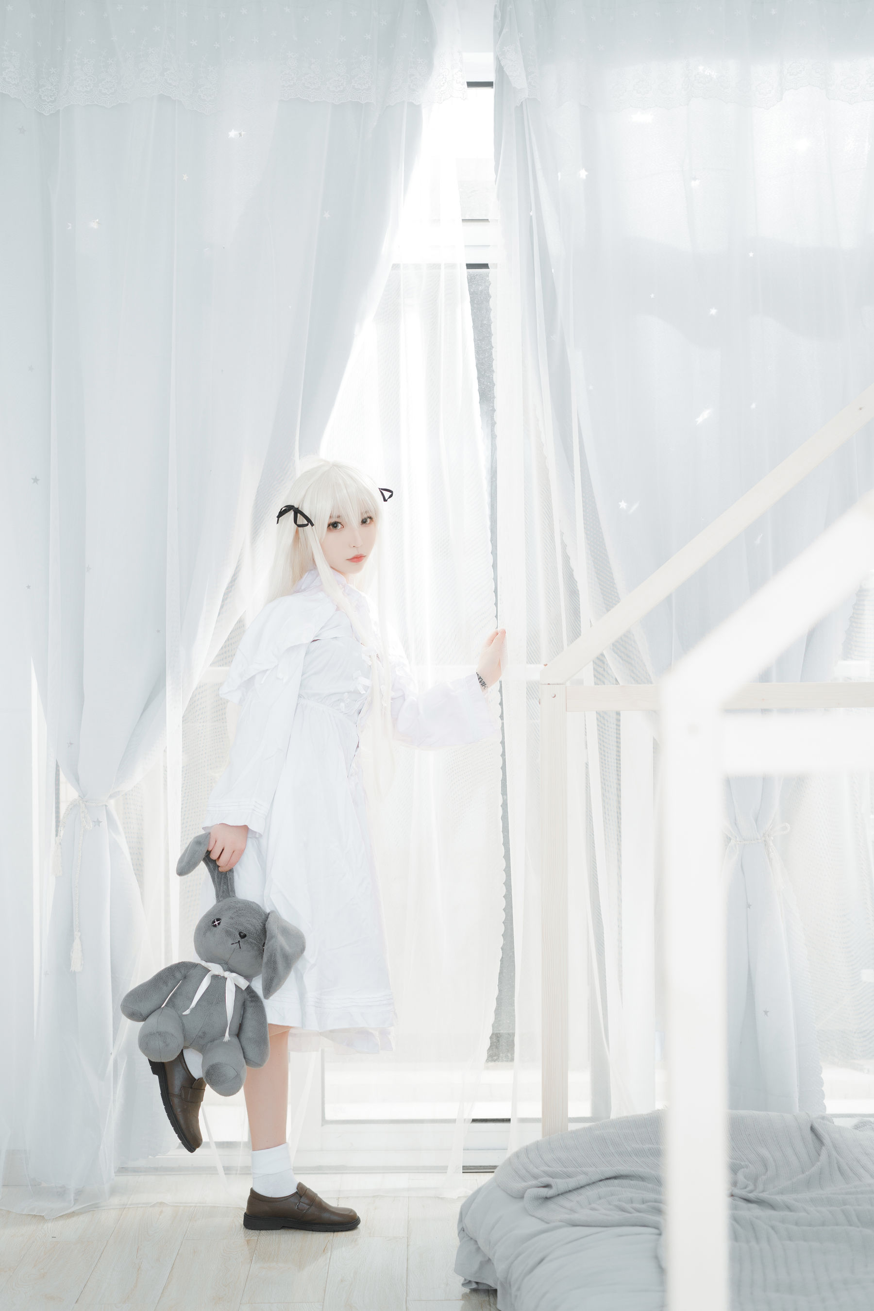 萌妹白易子教主 白裙 Cosplay-第35张