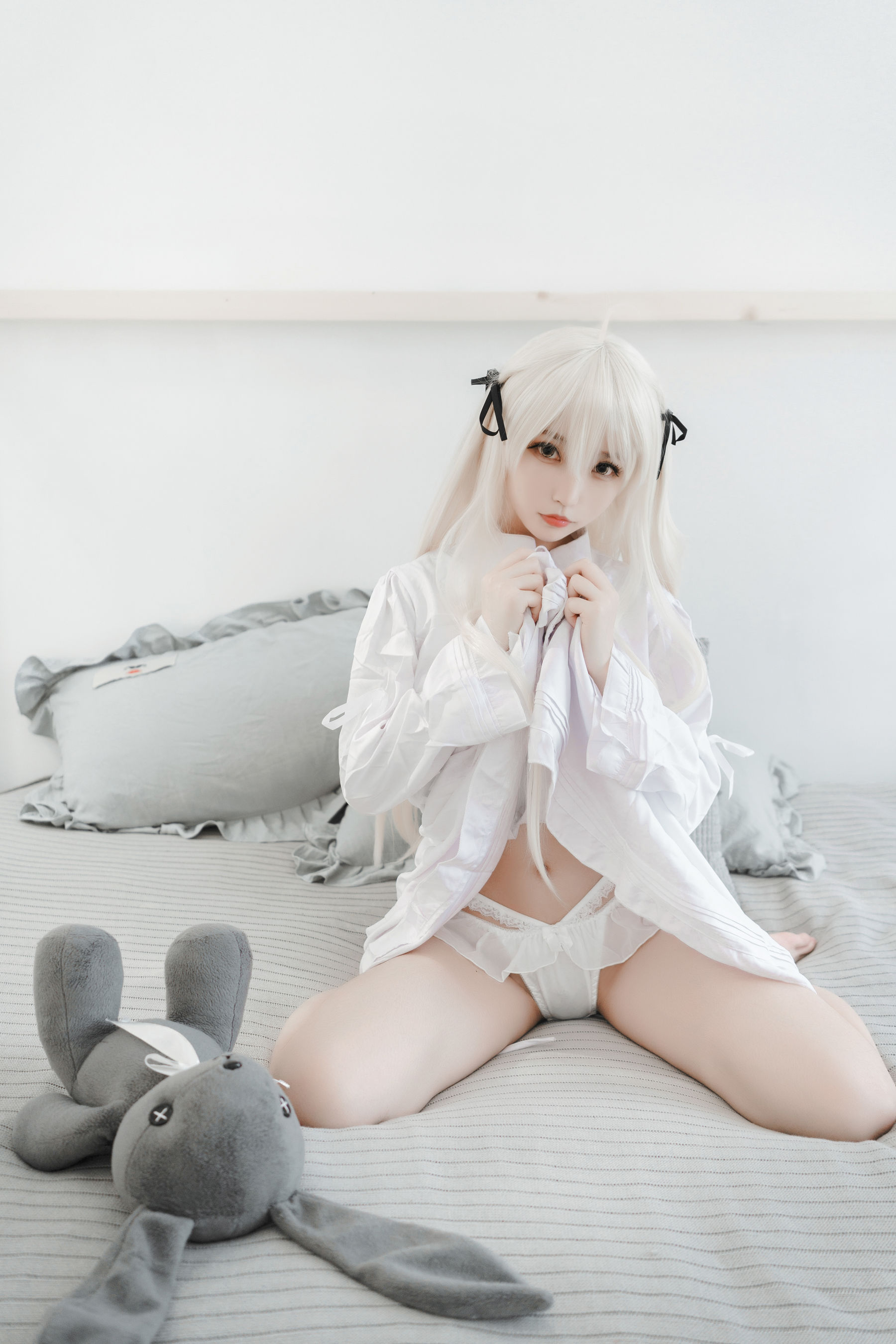 萌妹白易子教主 白裙 Cosplay-第24张