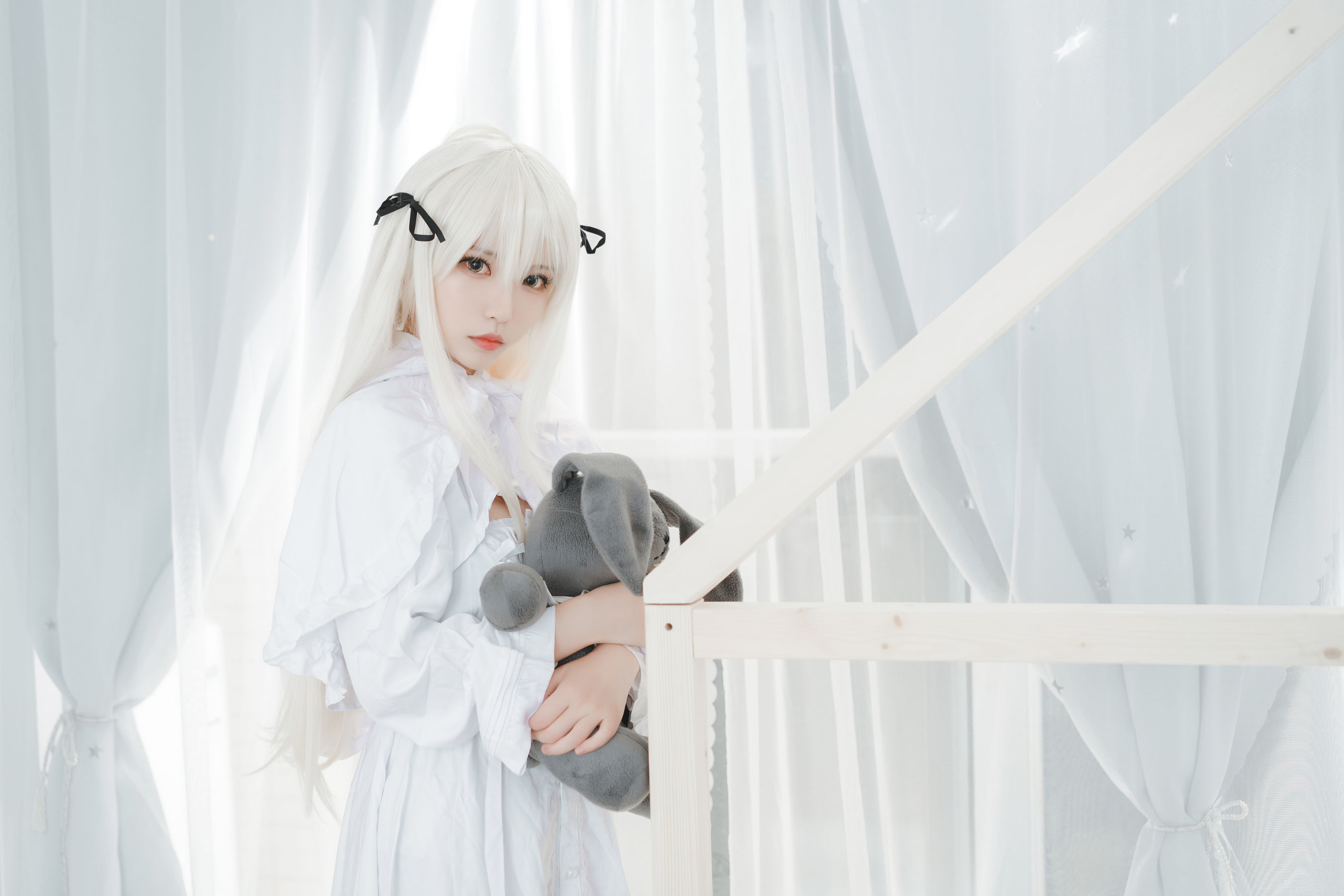 萌妹白易子教主 白裙 Cosplay-第34张