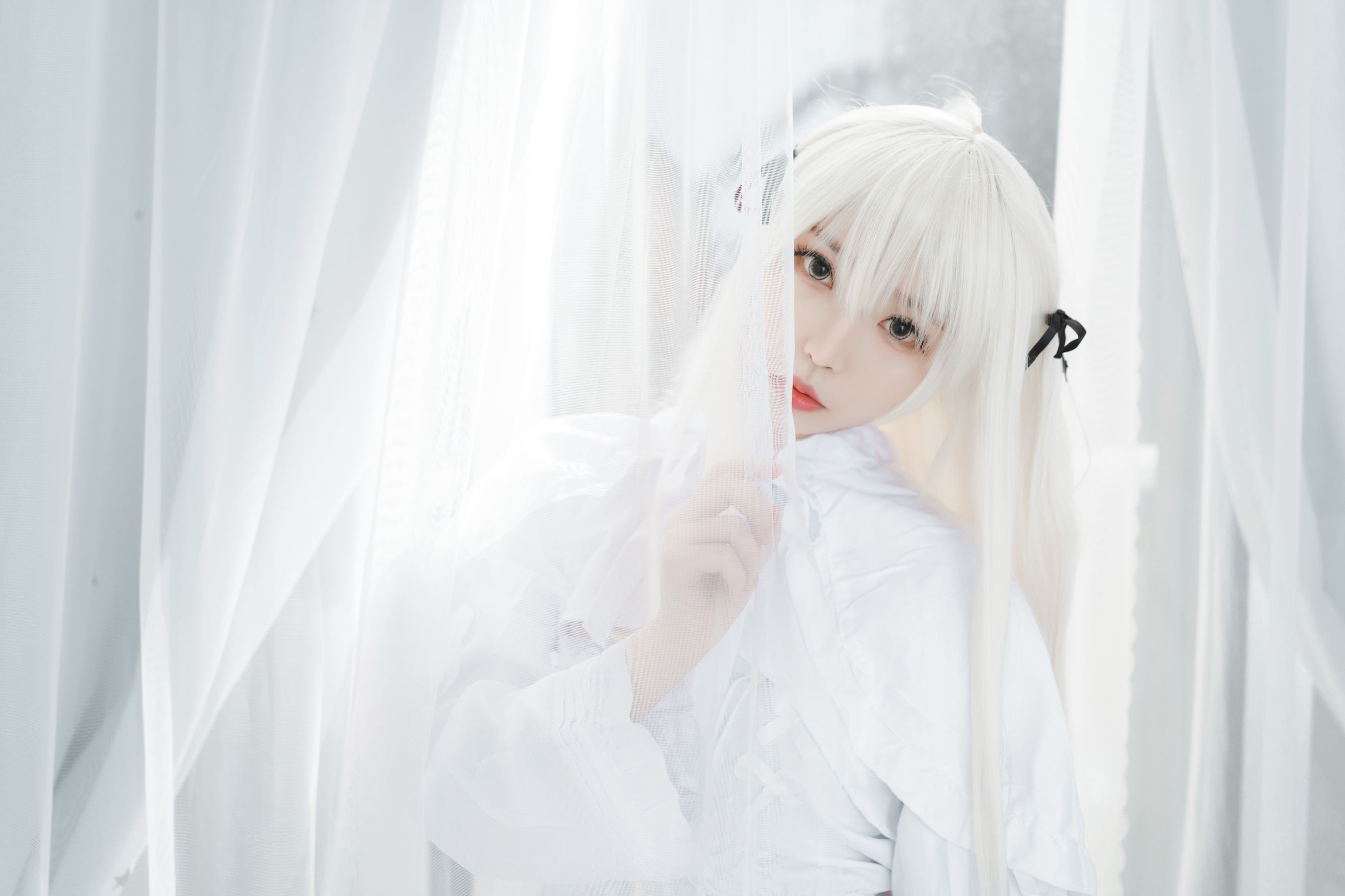 萌妹白易子教主 白裙 Cosplay-第36张