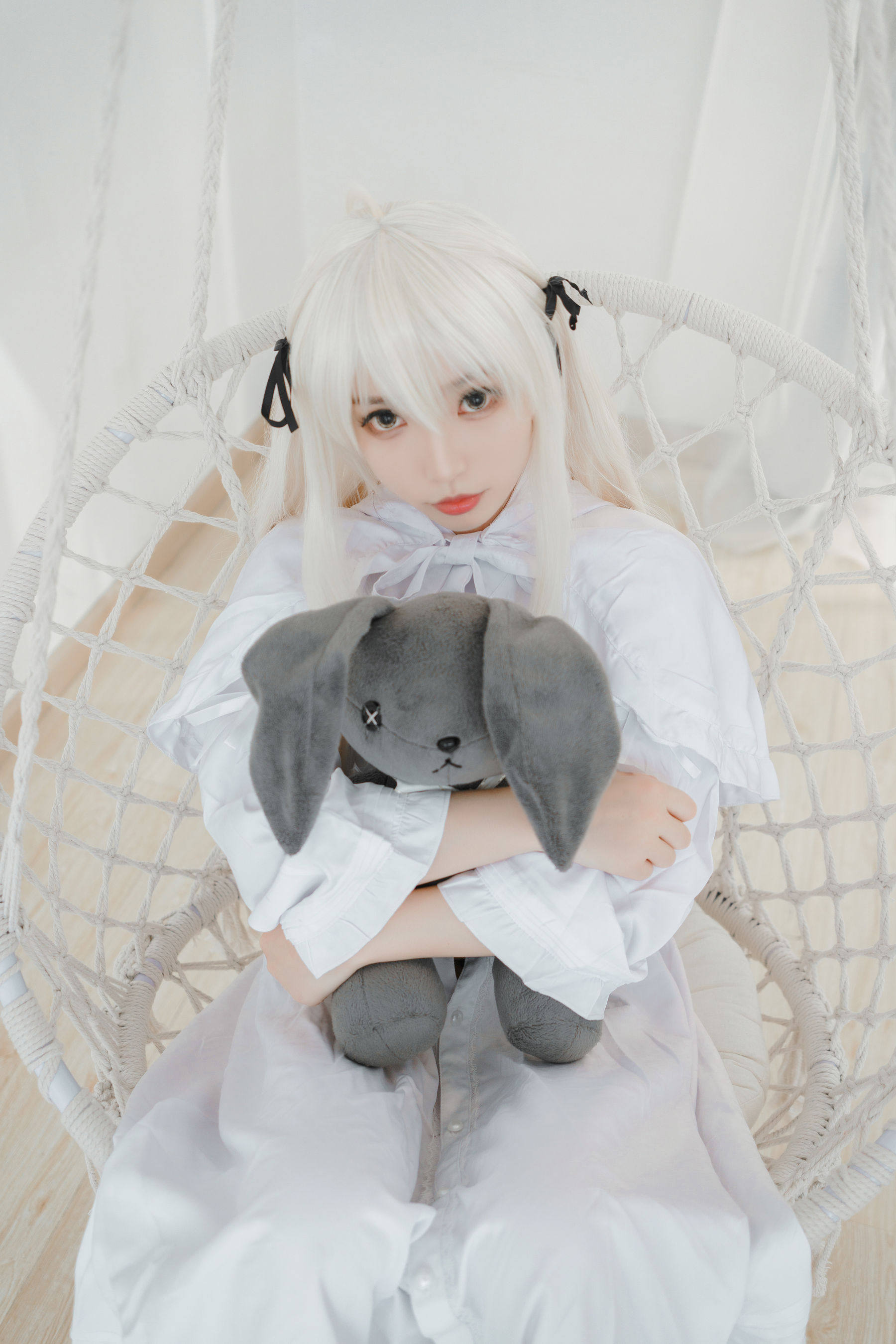 萌妹白易子教主 白裙 Cosplay-第33张