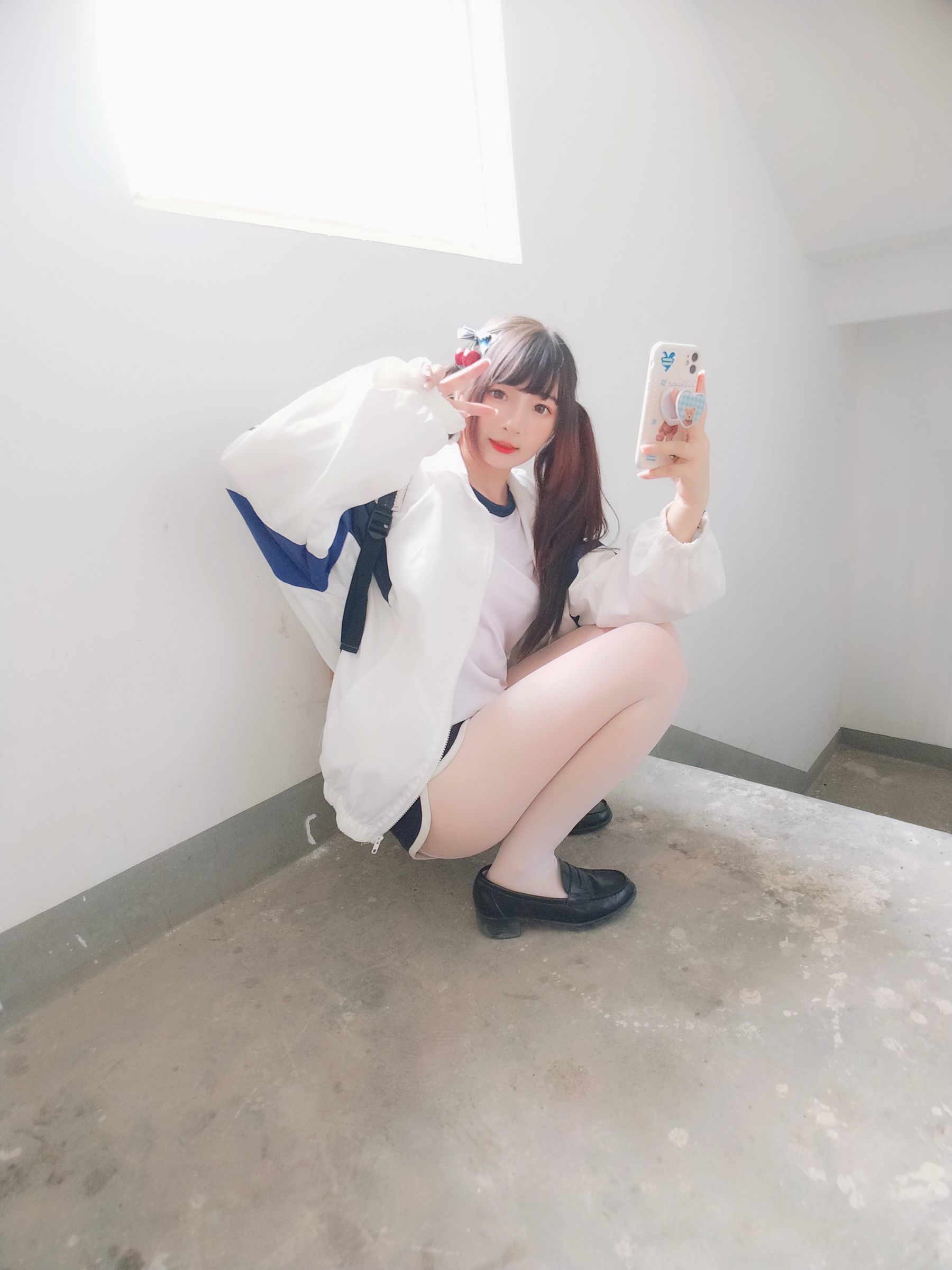 二次元美女古川kagura – 白丝体操运动服 Cosplay-第40张