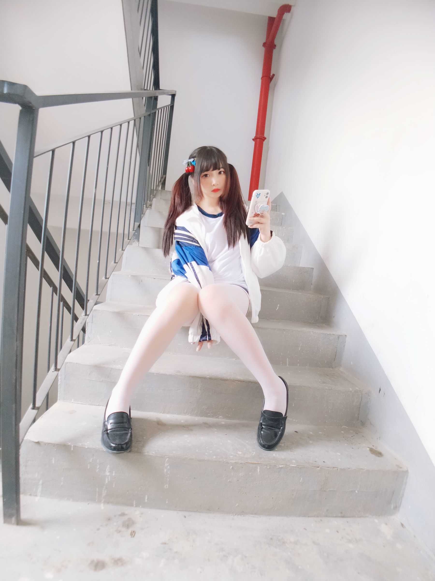 二次元美女古川kagura – 白丝体操运动服 Cosplay-第33张