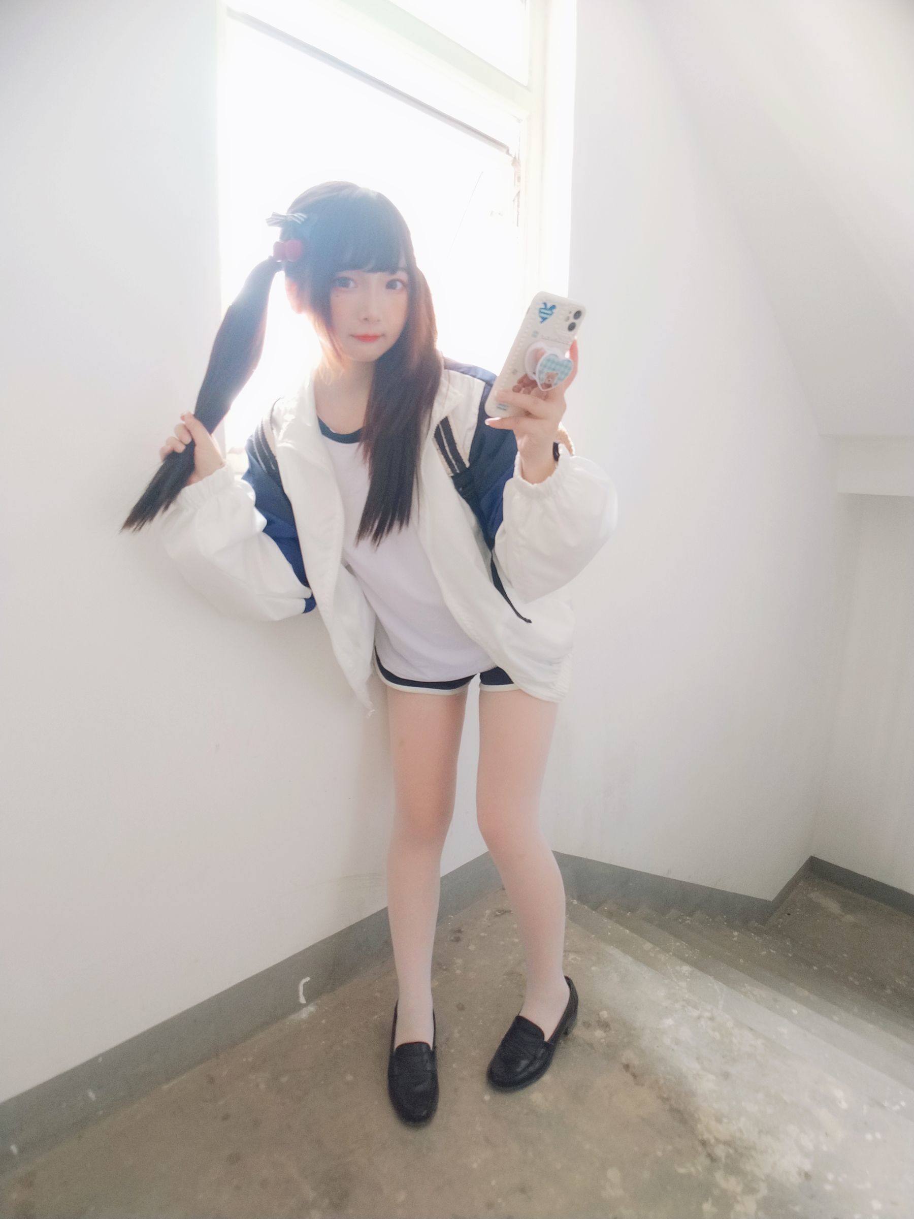 二次元美女古川kagura – 白丝体操运动服 Cosplay-第8张