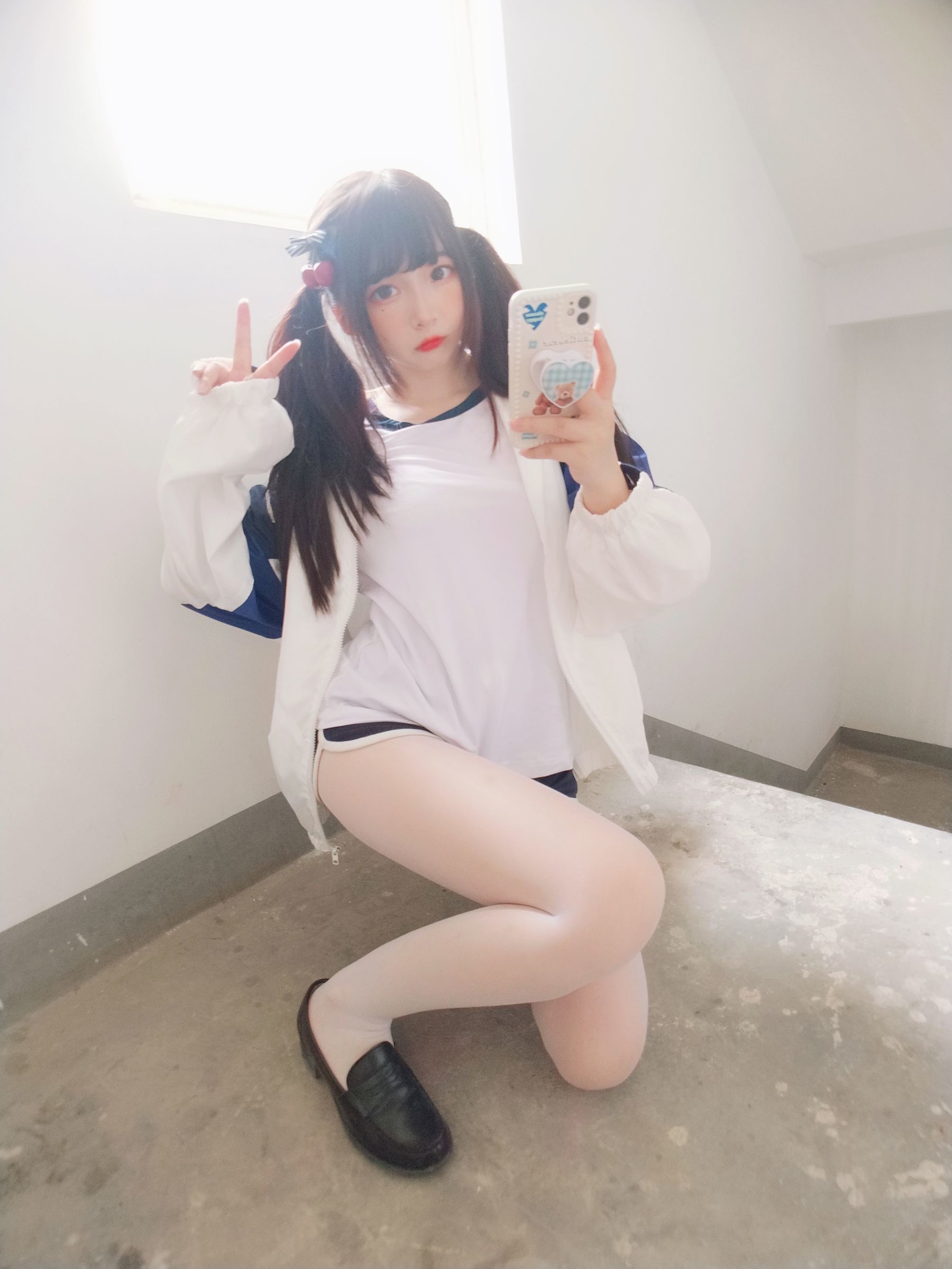 二次元美女古川kagura – 白丝体操运动服 Cosplay-第43张