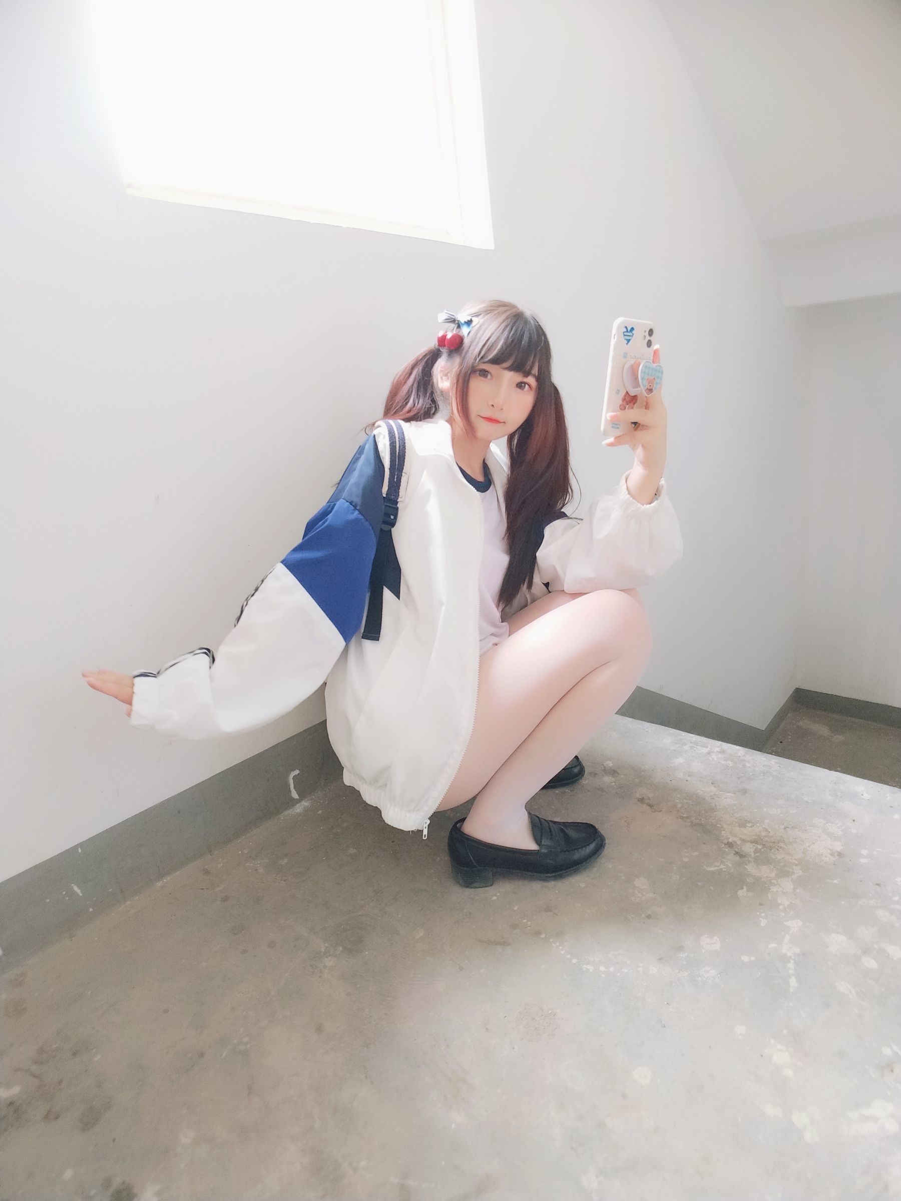 二次元美女古川kagura – 白丝体操运动服 Cosplay-第39张