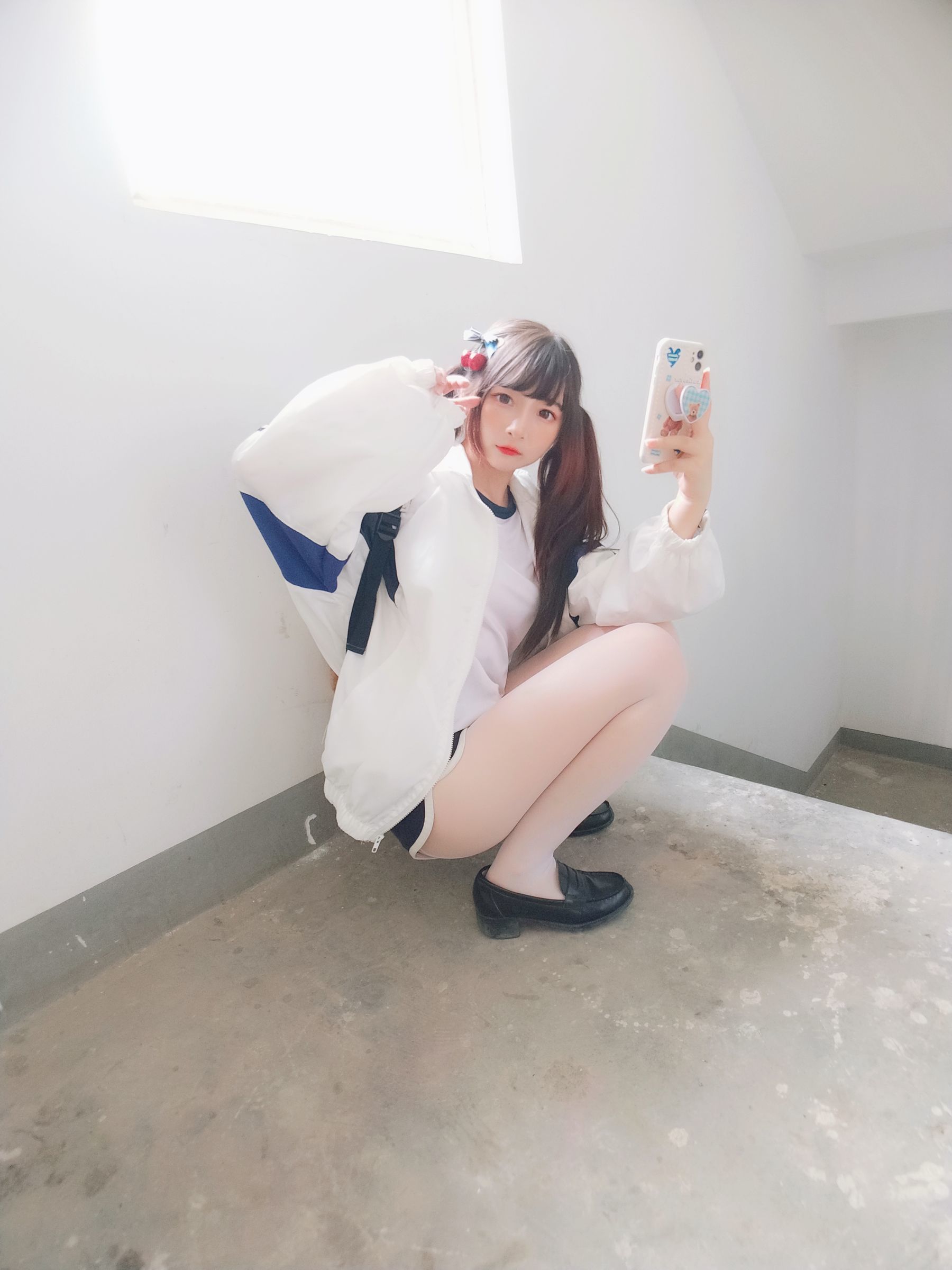 二次元美女古川kagura – 白丝体操运动服 Cosplay-第41张